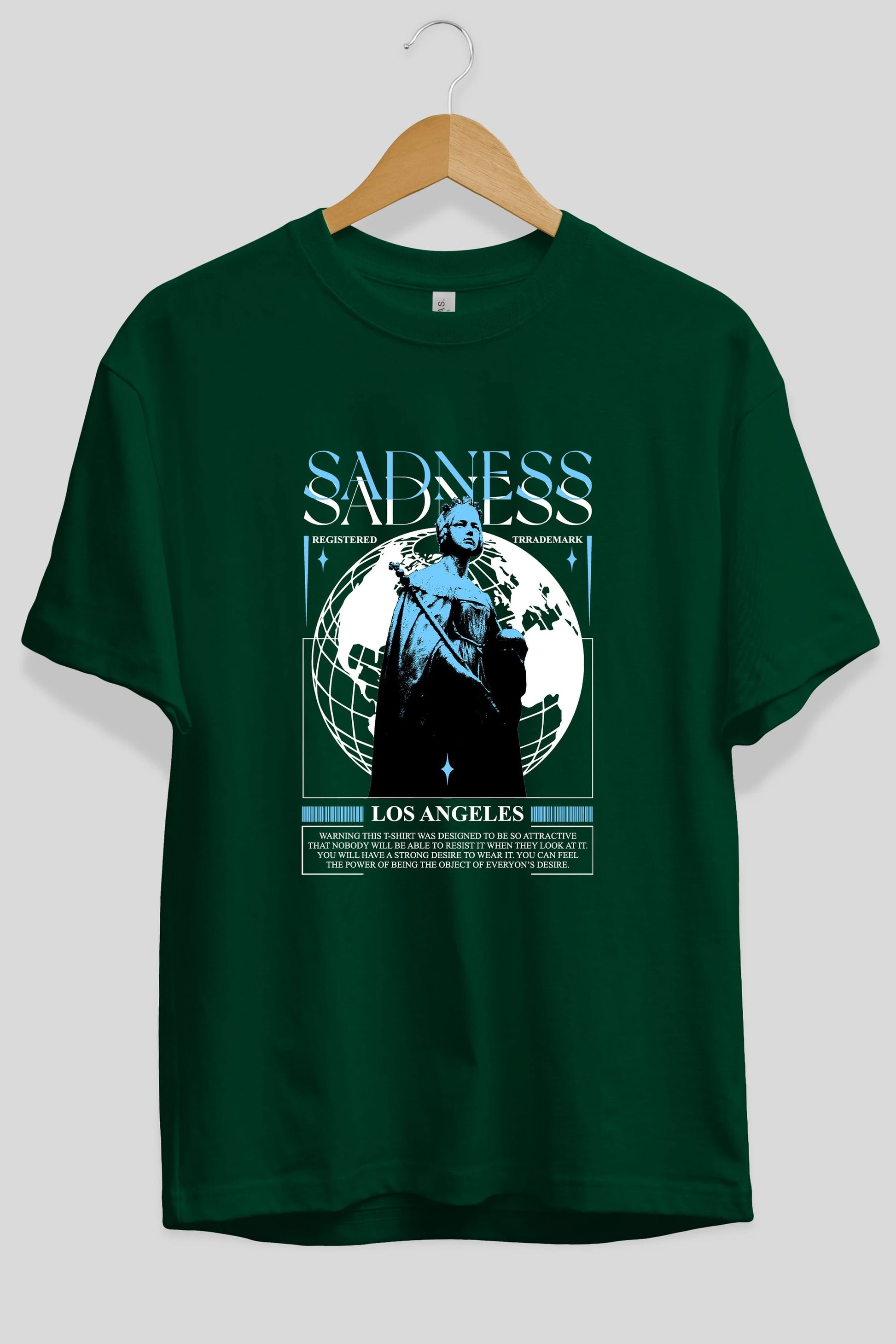 Sadness Los Angeles Ön Baskılı Oversize t-shirt Erkek Kadın Unisex