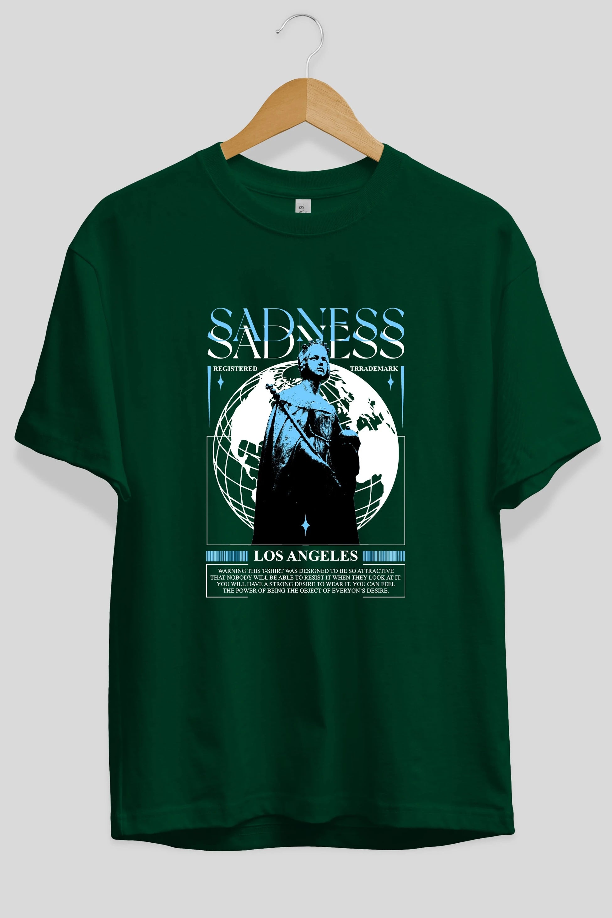 Sadness Los Angeles Ön Baskılı Oversize t-shirt Erkek Kadın Unisex
