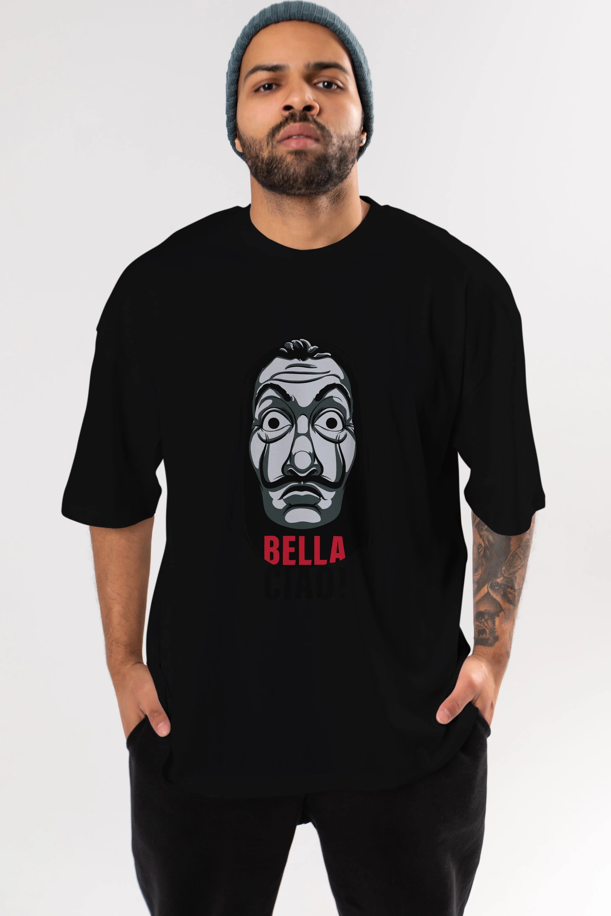 La Casa De Papel (12) Ön Baskılı Oversize t-shirt Erkek Kadın Unisex %100 Pamuk Bisiklet Yaka tişort