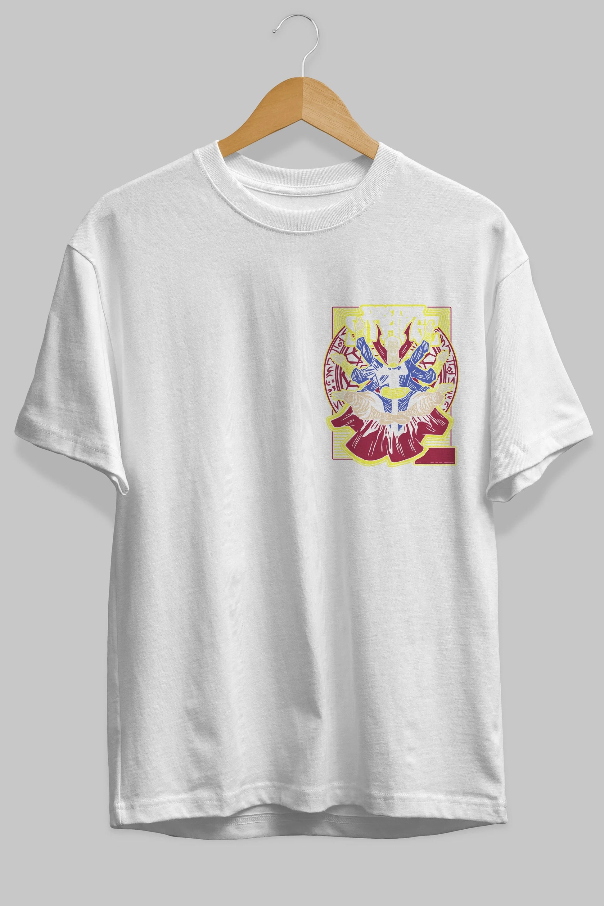Doctor Strange (1) Ön Sol Baskılı Oversize t-shirt Erkek Kadın Unisex %100 Pamuk Bisiklet Yaka tişort