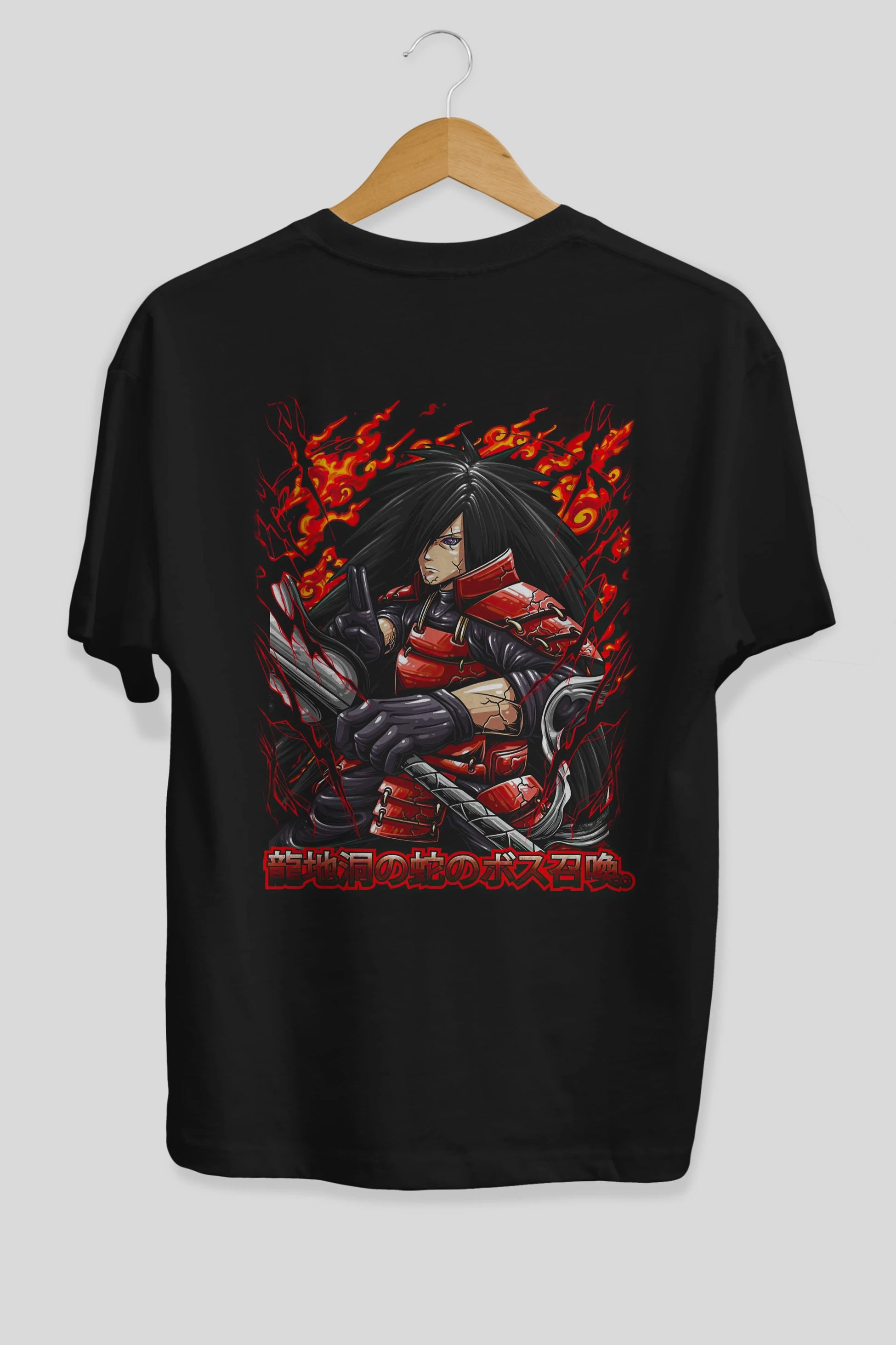 NARUTO (12) Anime Arka Baskılı Oversize t-shirt Erkek Kadın Unisex