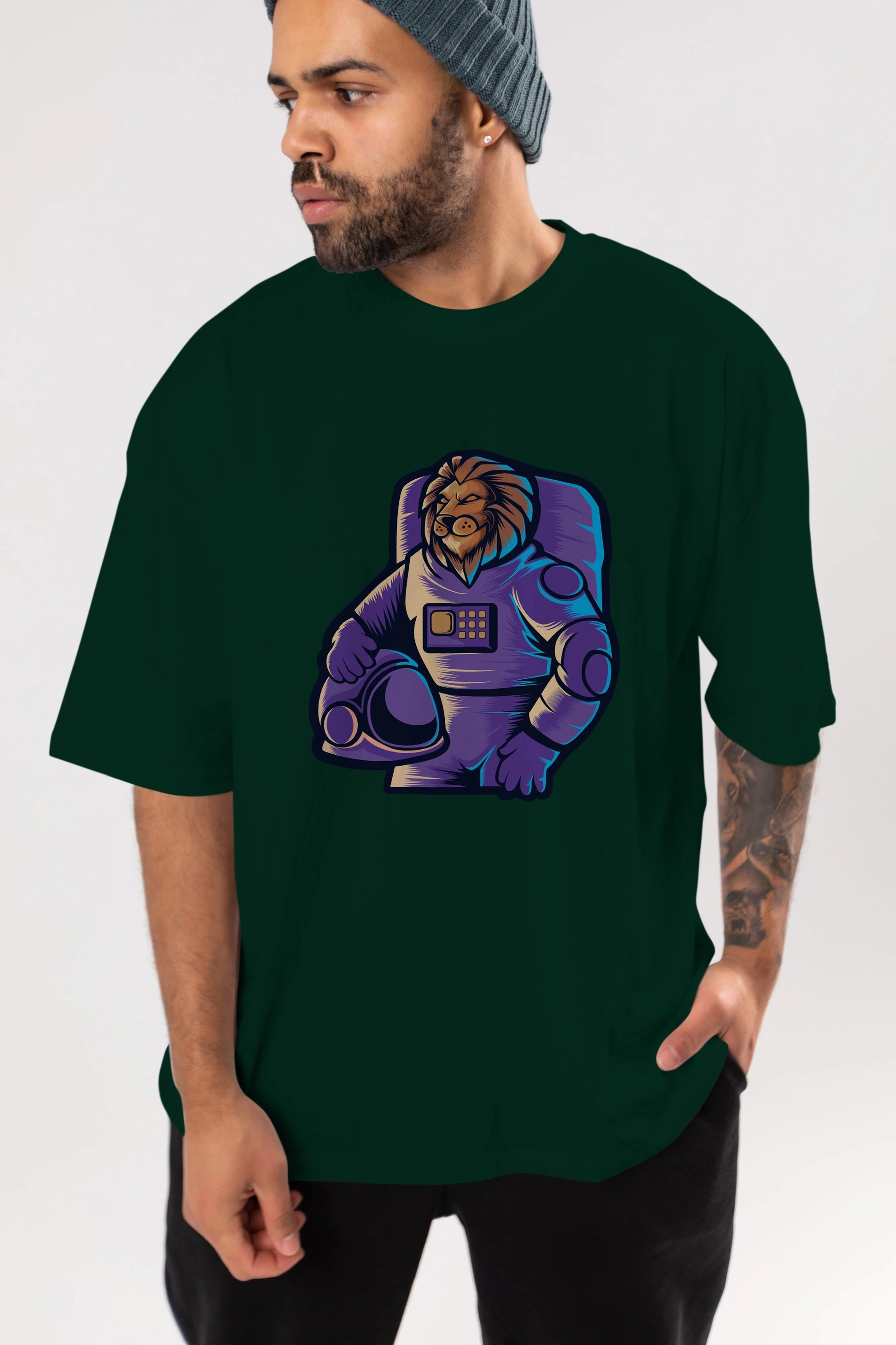 Astroking Ön Baskılı Oversize t-shirt Erkek Kadın Unisex