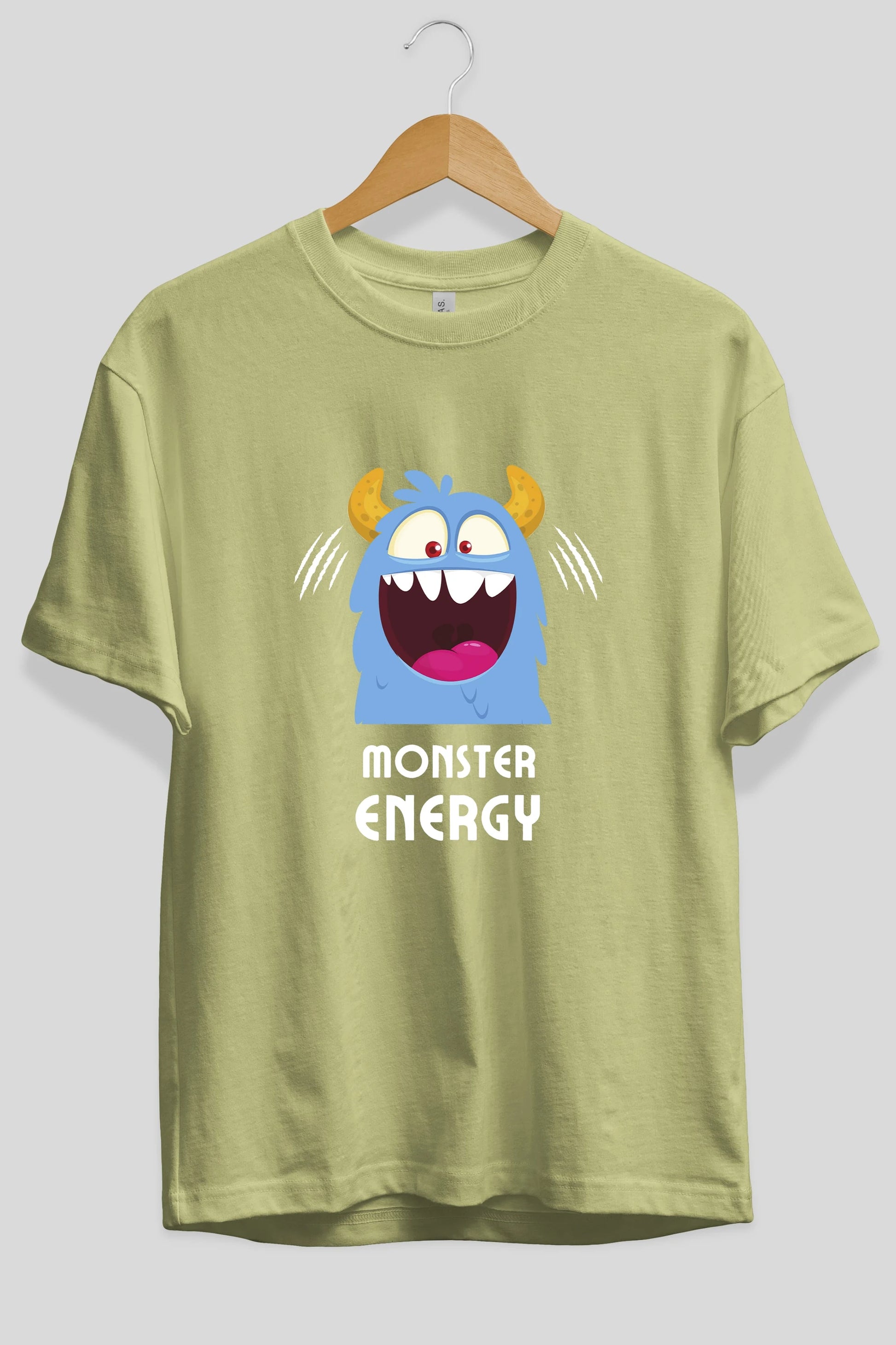 Monster Energy Ön Baskılı Oversize t-shirt Erkek Kadın Unisex