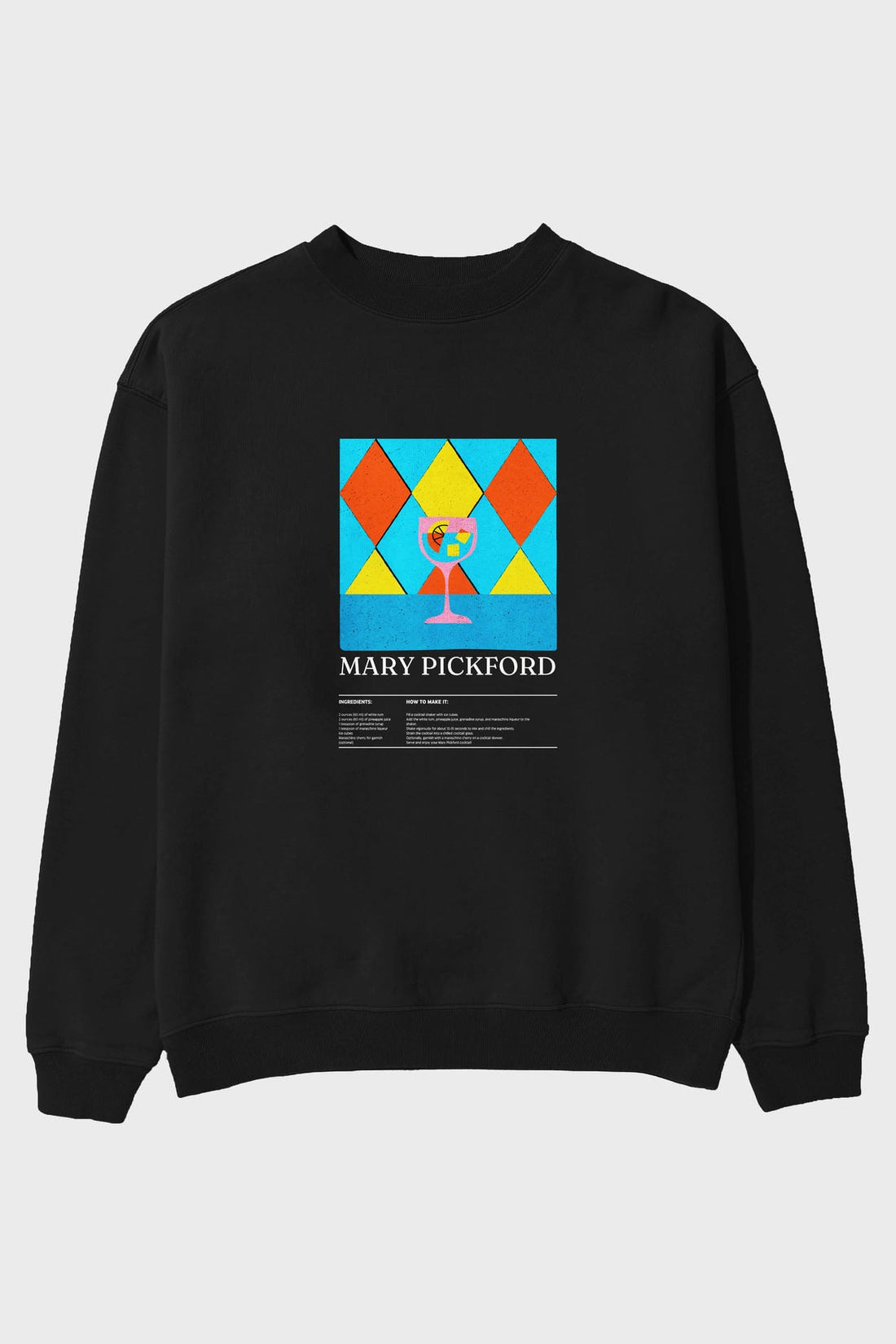 Mary Pickford ön Baskılı Oversize Sweatshirt Erkek Kadın Unisex