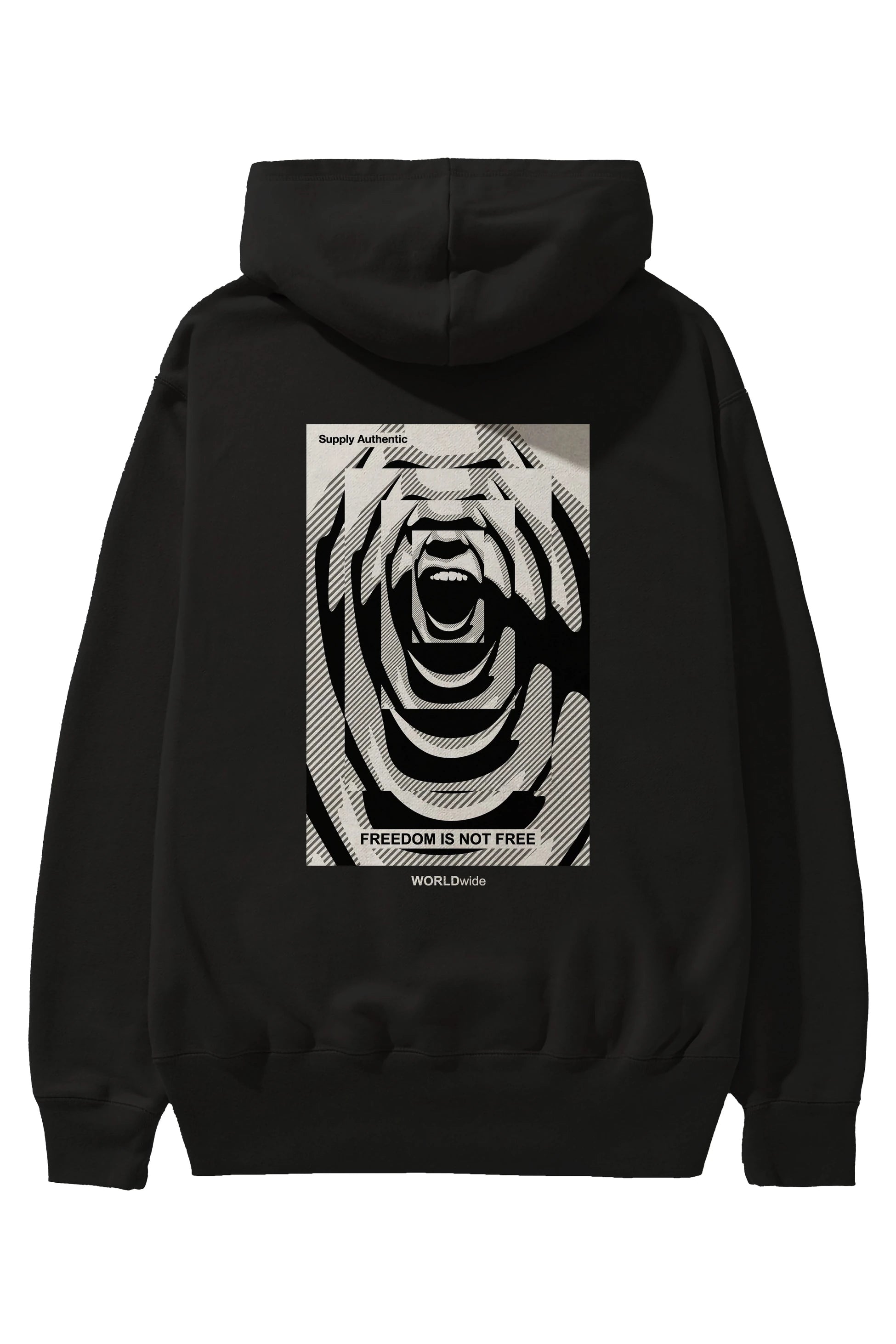 Freedom is Not Free 2 Arka Baskılı Hoodie Oversize Kapüşonlu Sweatshirt Erkek Kadın Unisex