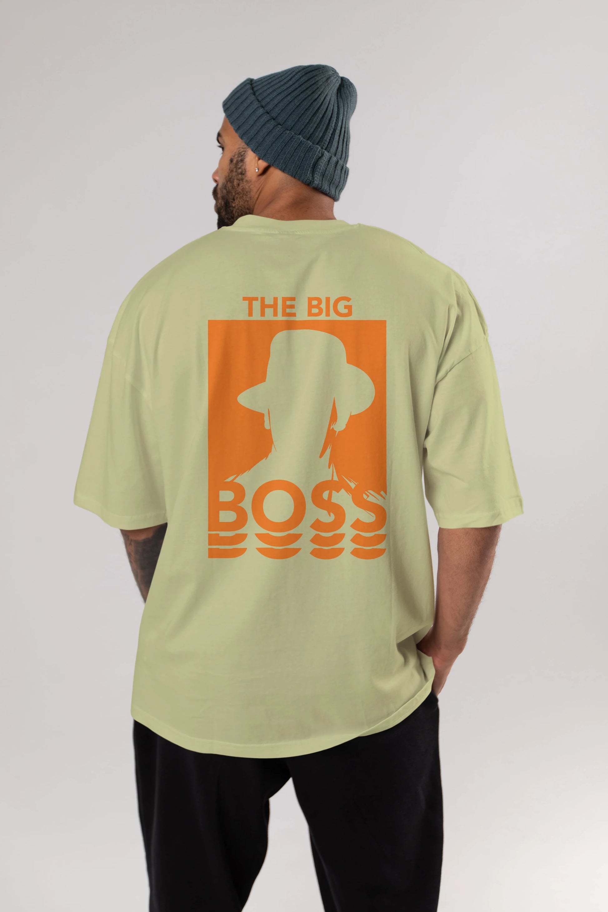 The Big Boss Arka Baskılı Oversize t-shirt Erkek Kadın Unisex