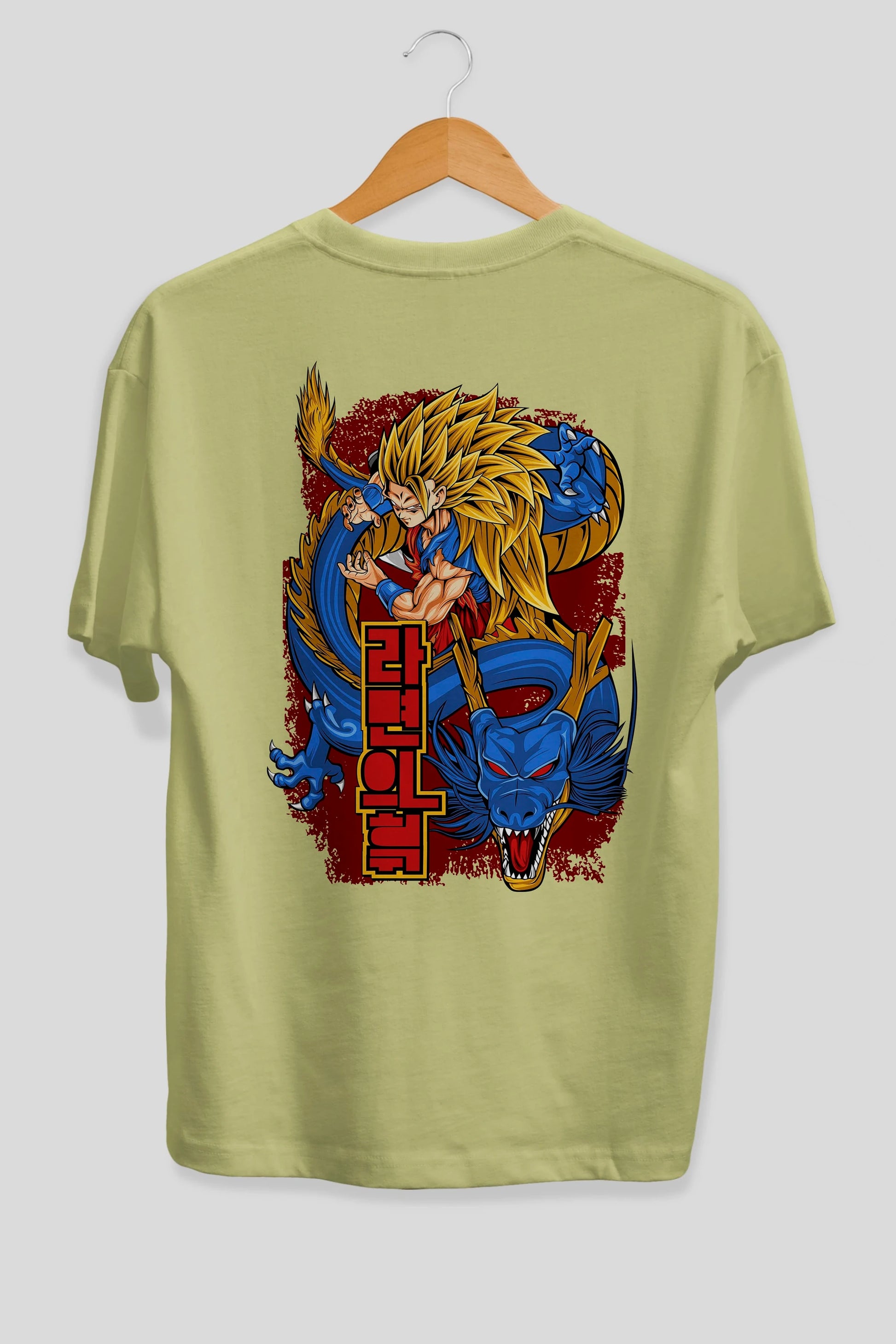 DRAGON BALL Z Anime Arka Baskılı Oversize t-shirt Erkek Kadın Unisex