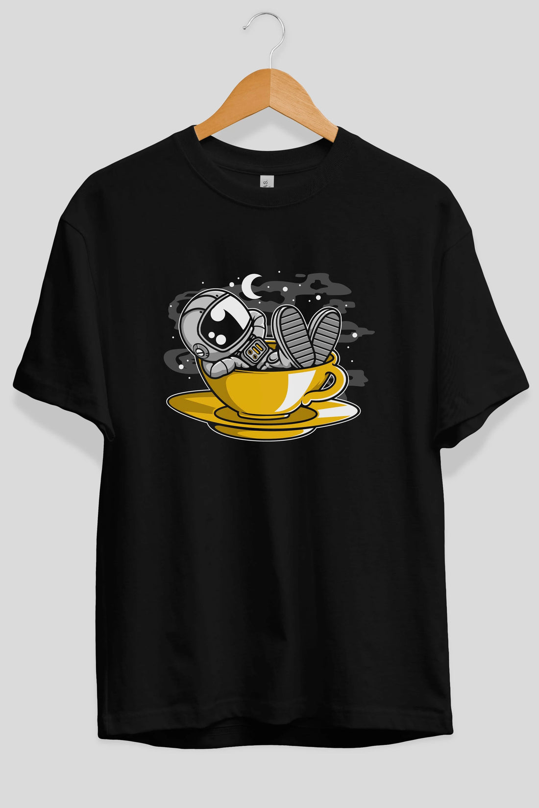 Astronaut Relax Ön Baskılı Oversize t-shirt Erkek Kadın Unisex