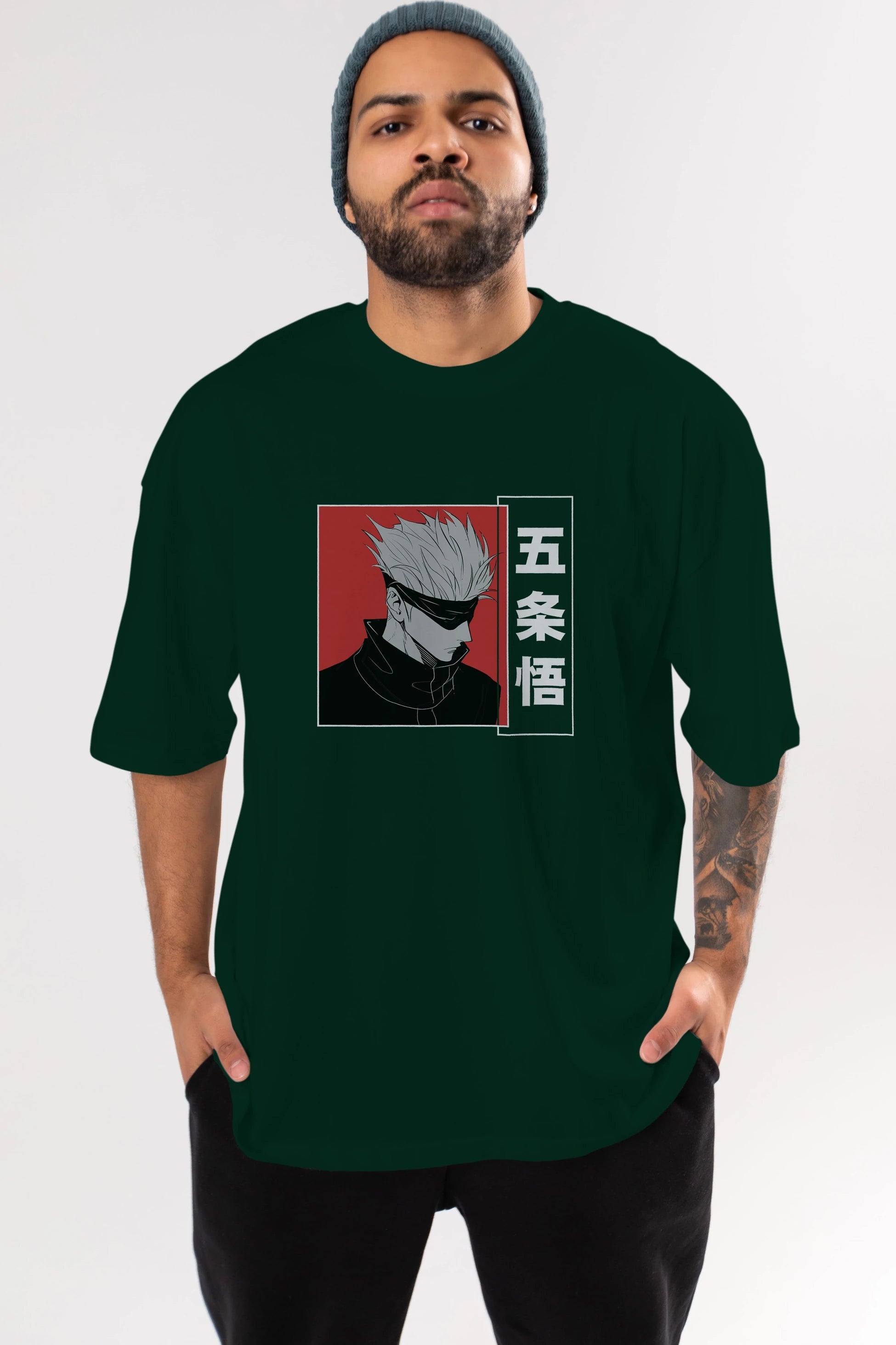 JUJUTSU KAISEN 2 Anime Ön Baskılı Oversize t-shirt %100 pamuk Erkek Kadın Unisex