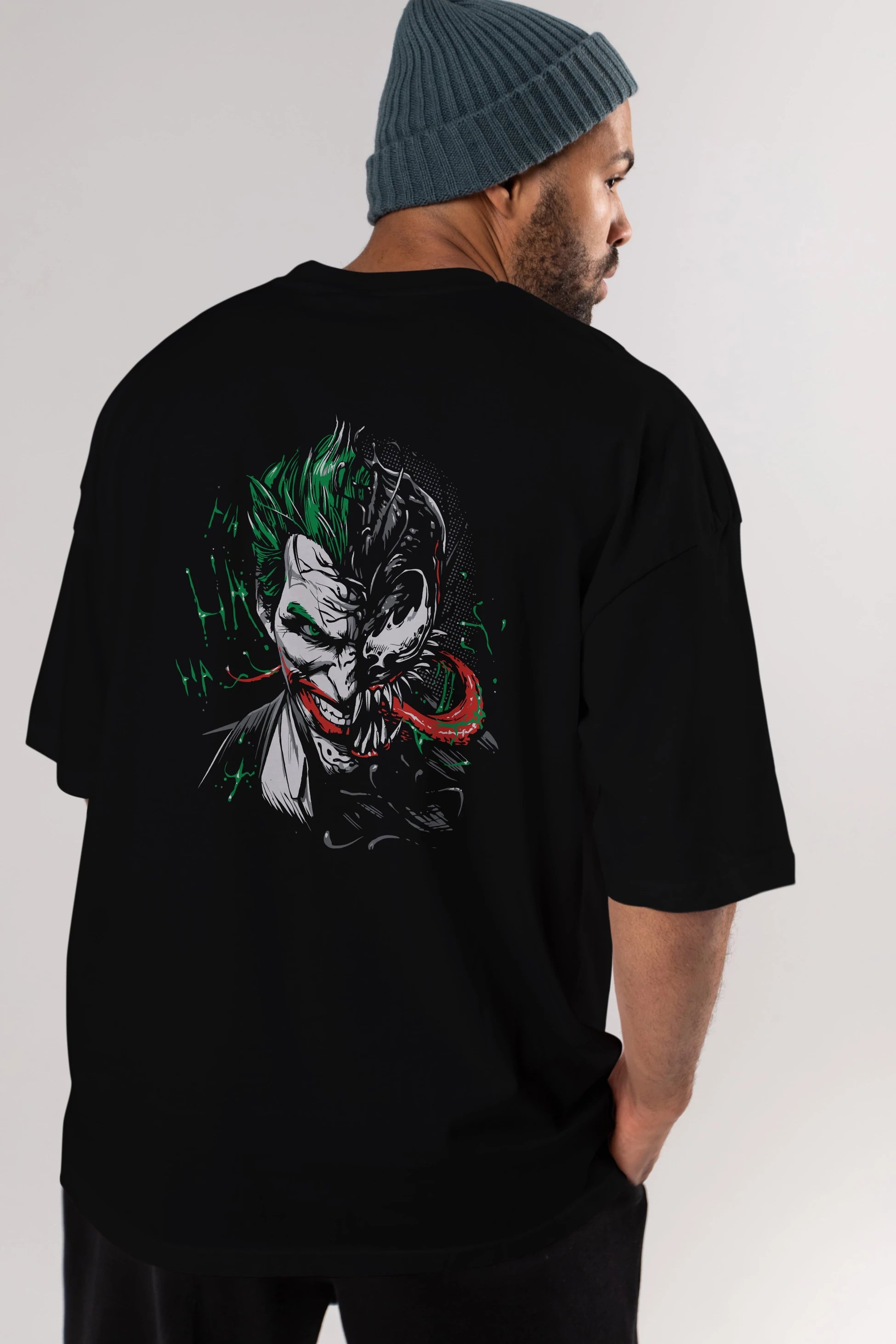 Venom (16) Arka Baskılı Oversize t-shirt Erkek Kadın Unisex %100 Pamuk Bisiklet Yaka tişort