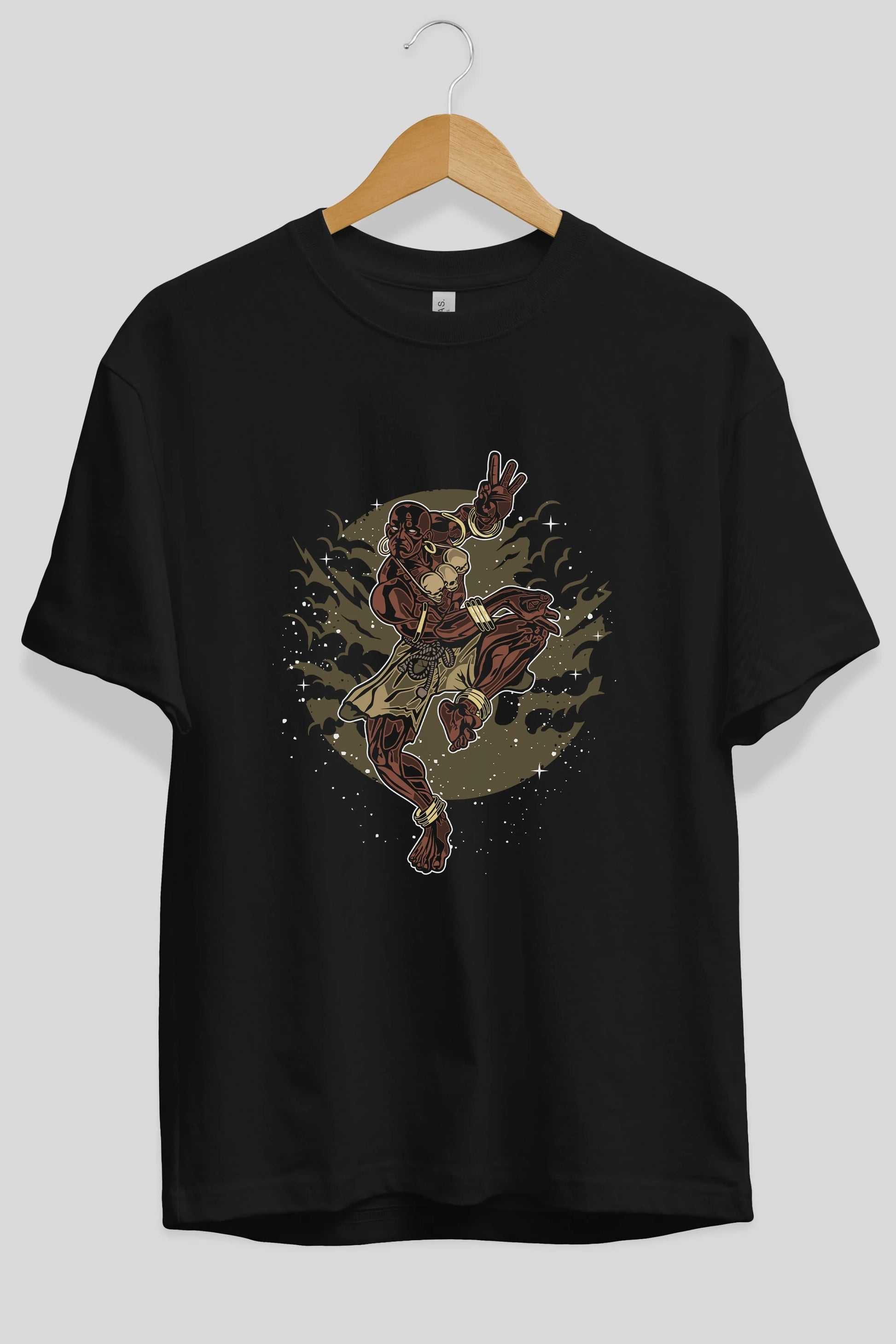 DHALSIM Ön Baskılı Oversize t-shirt Erkek Kadın Unisex %100 Pamuk tişort