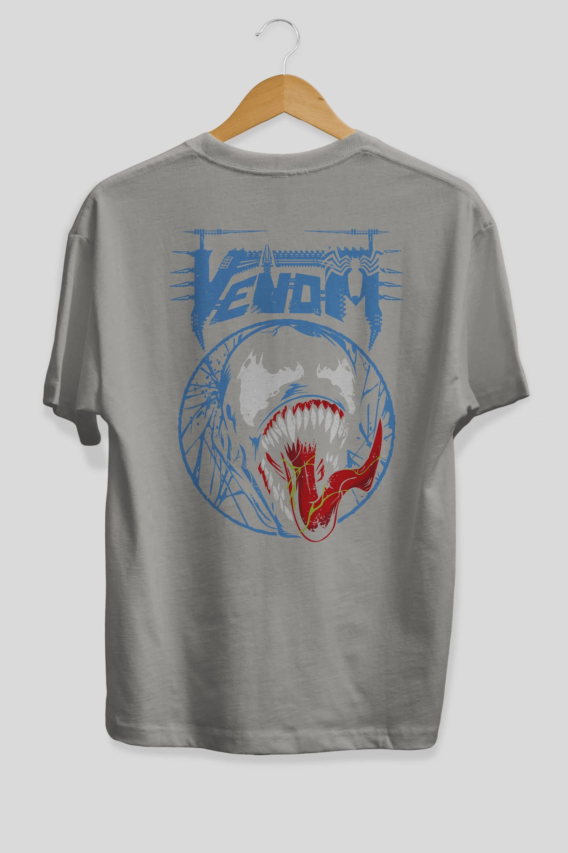 Venom (23) Arka Baskılı Oversize t-shirt Erkek Kadın Unisex %100 Pamuk Bisiklet Yaka tişort
