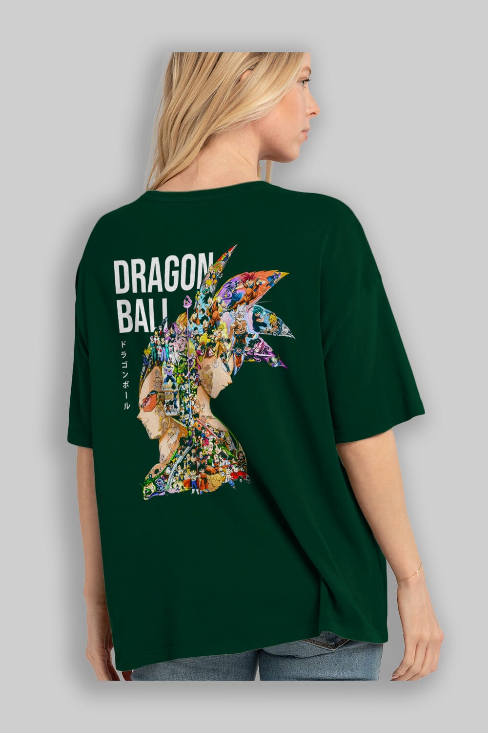 DRAGON BALL ART (5) Anime Arka Baskılı Oversize t-shirt Erkek Kadın Unisex
