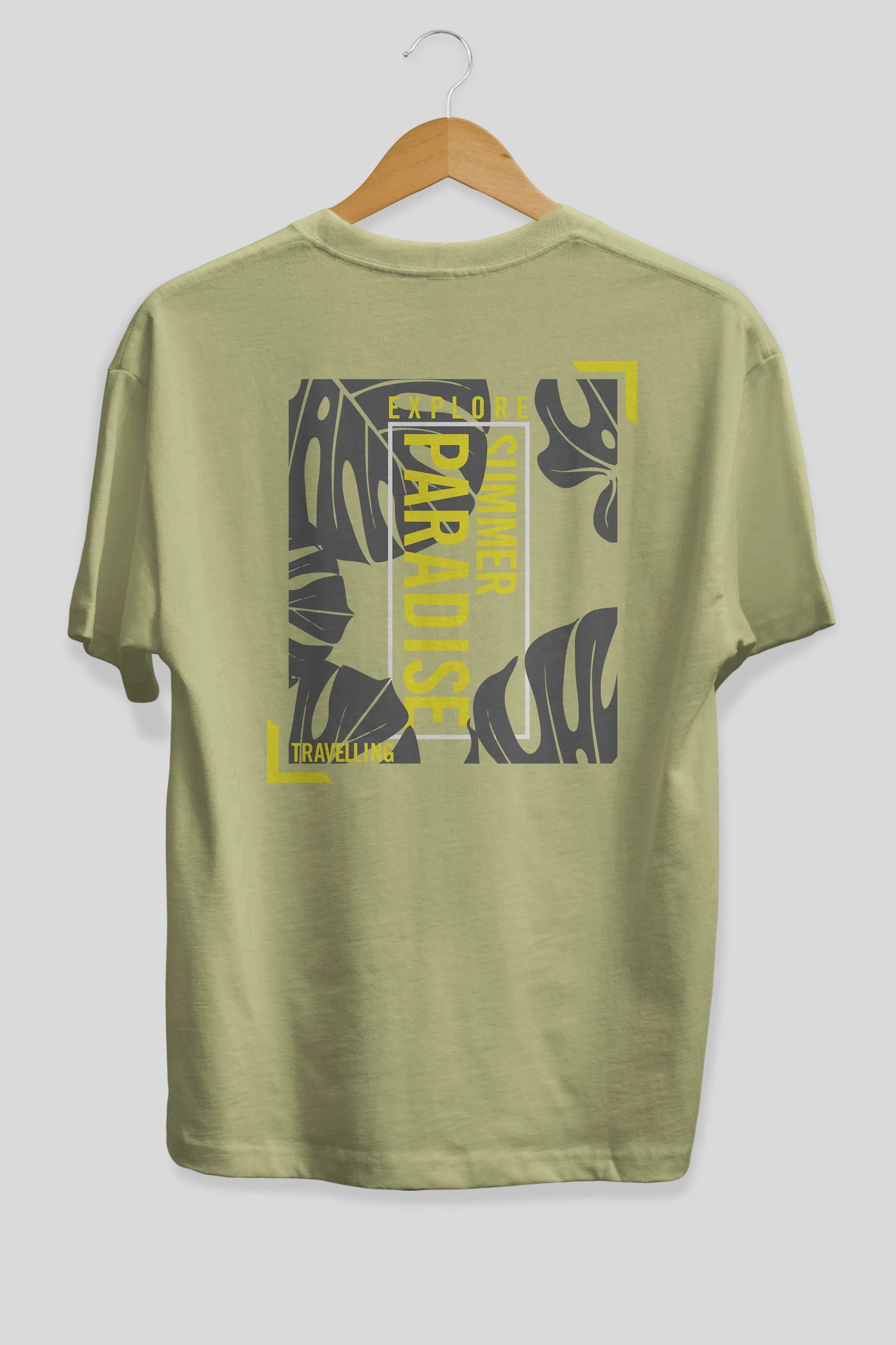 Explore Summer Arka Baskılı Oversize t-shirt Erkek Kadın Unisex