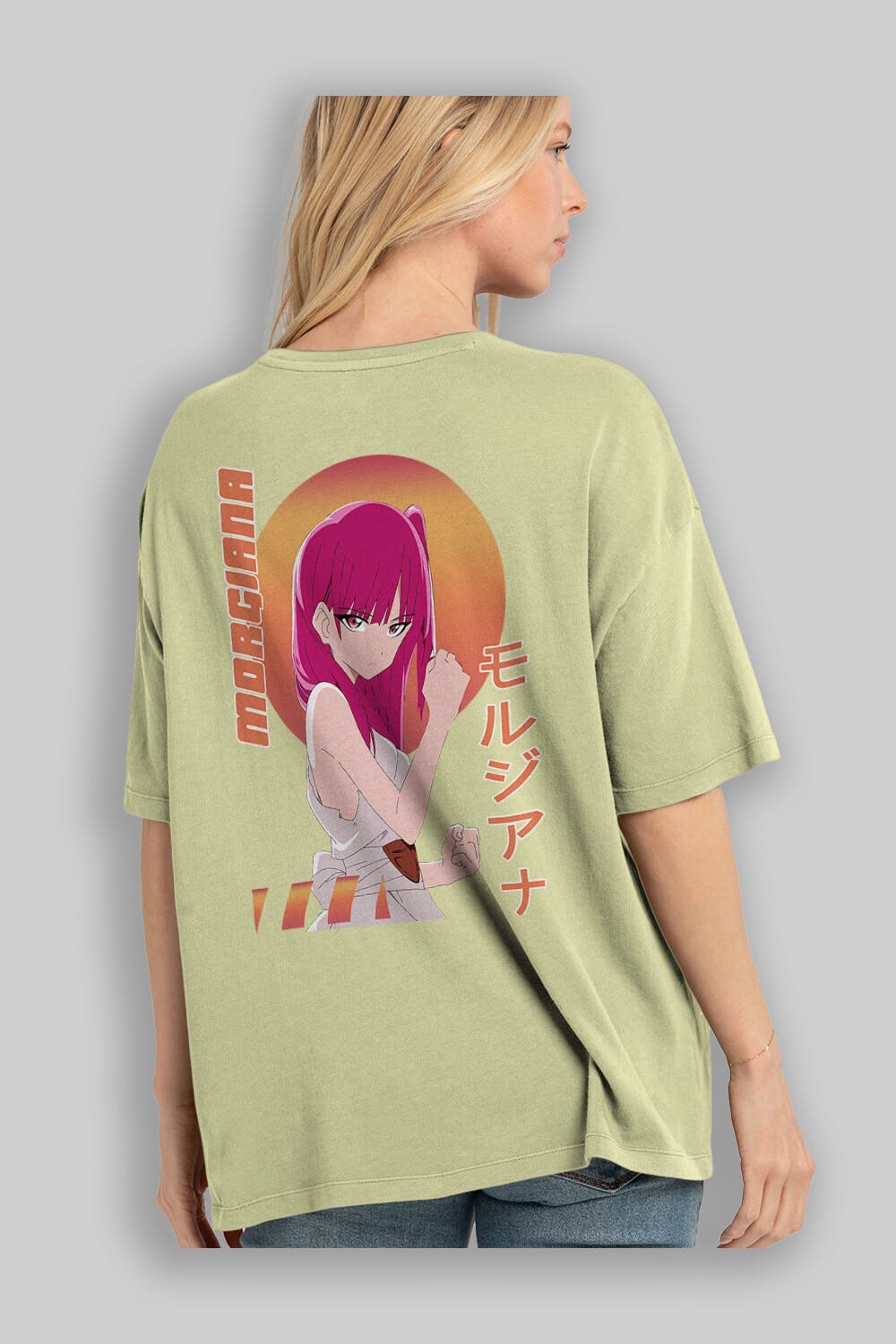 Morgiana 5 Anime Arka Baskılı Oversize t-shirt Erkek Kadın Unisex