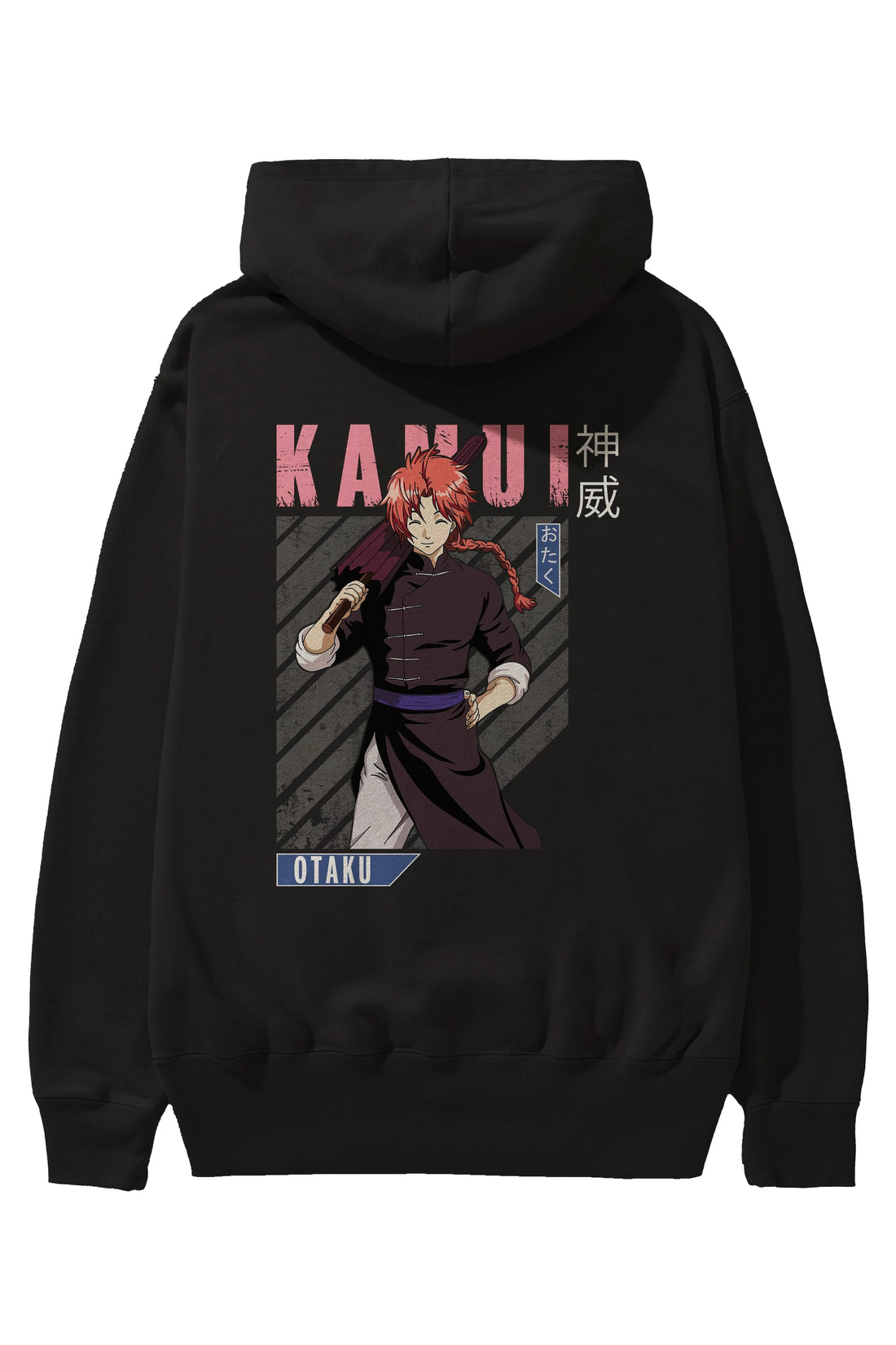 Kamui GINTAMA 1 Anime Arka Baskılı Hoodie Oversize Kapüşonlu Sweatshirt Erkek Kadın Unisex