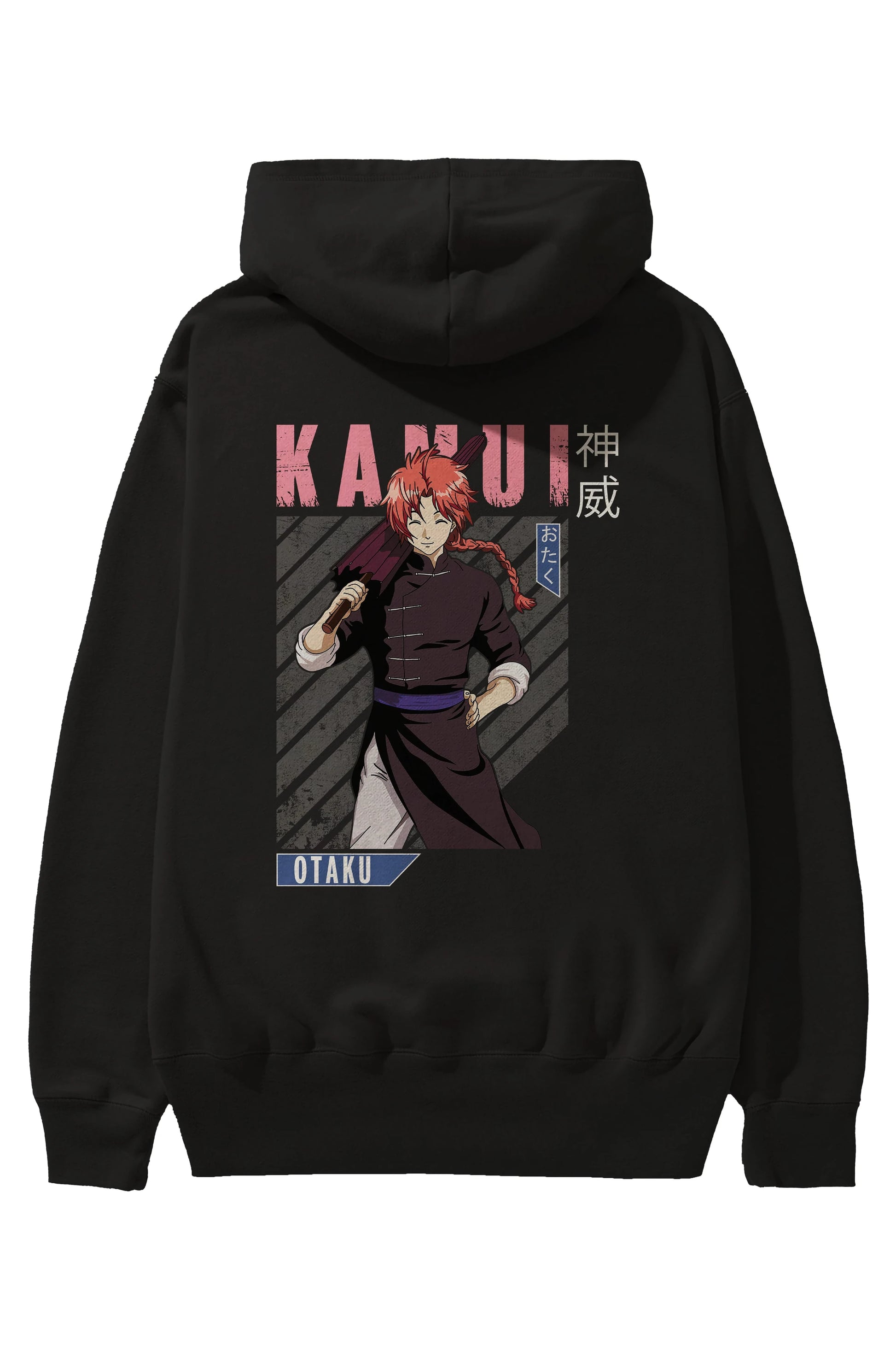 Kamui GINTAMA 1 Anime Arka Baskılı Hoodie Oversize Kapüşonlu Sweatshirt Erkek Kadın Unisex