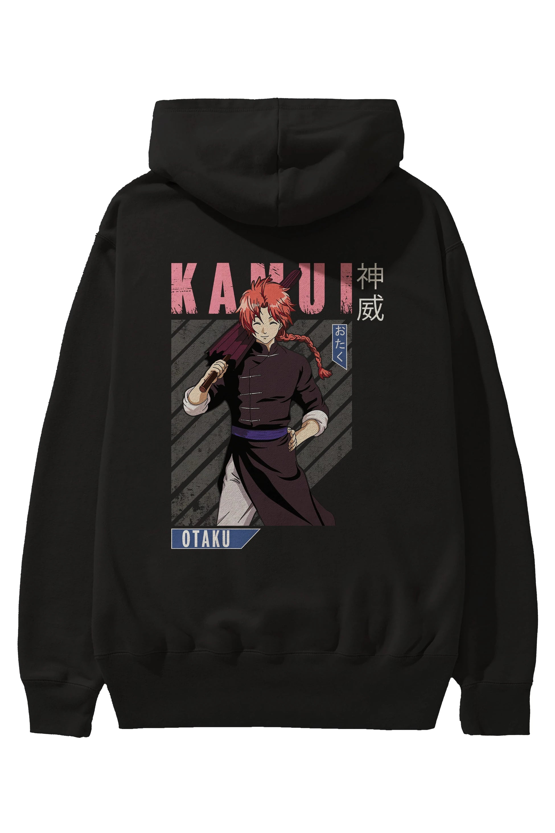 Kamui GINTAMA 1 Anime Arka Baskılı Hoodie Oversize Kapüşonlu Sweatshirt Erkek Kadın Unisex