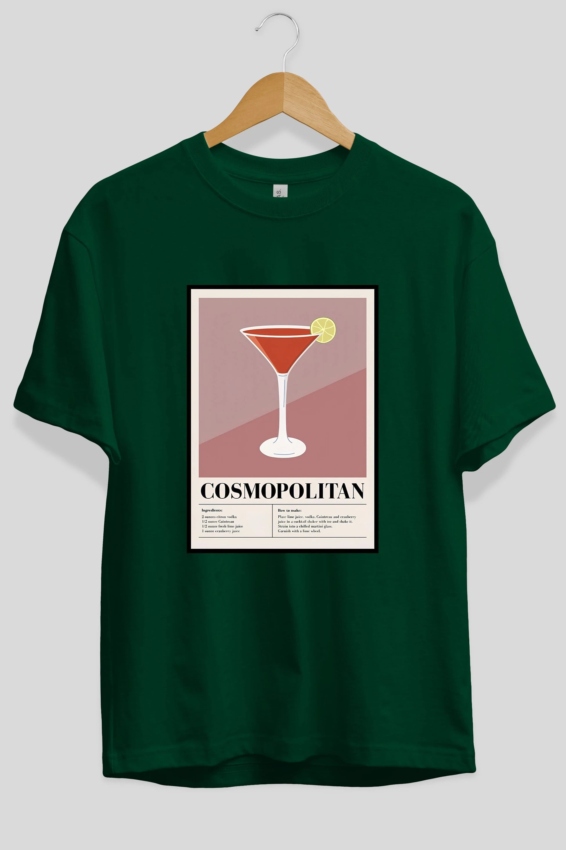 Cosmopolitan 3 Ön Baskılı Oversize t-shirt Erkek Kadın Unisex %100 Pamuk Bisiklet Yaka tişort