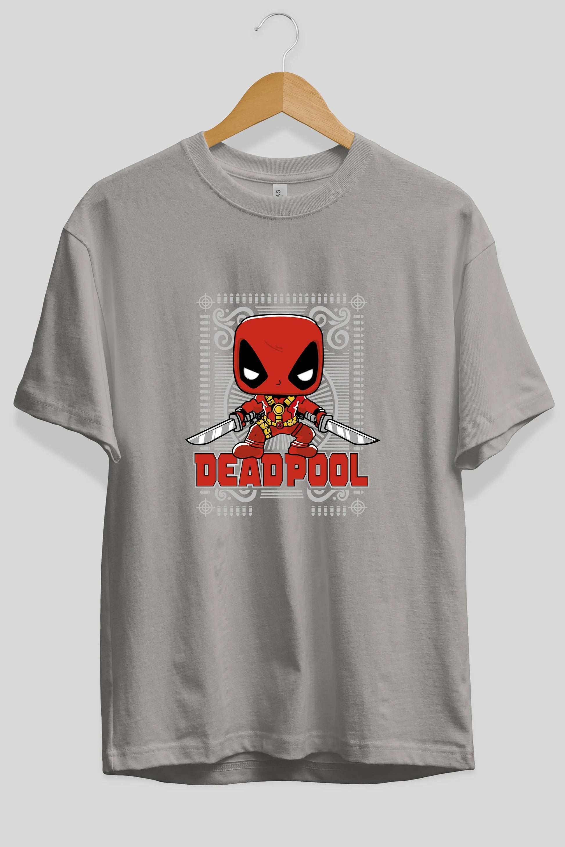 Deadpool (17) Ön Baskılı Oversize t-shirt Erkek Kadın Unisex %100 Pamuk Bisiklet Yaka tişort