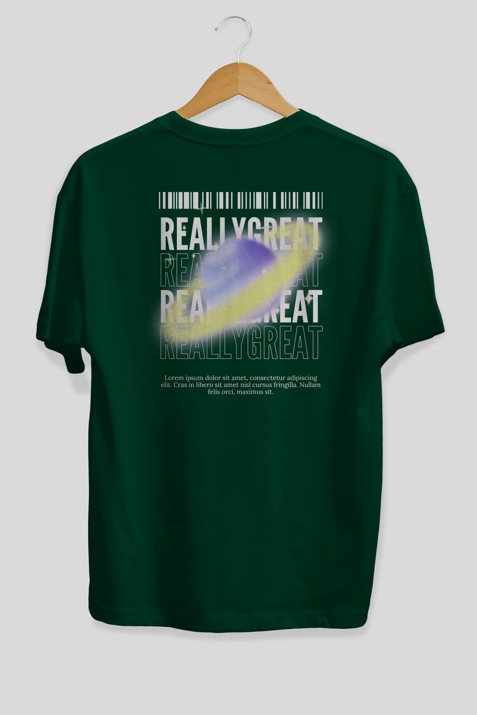Really Great 2 Yazılı Arka Baskılı Oversize t-shirt Erkek Kadın Unisex