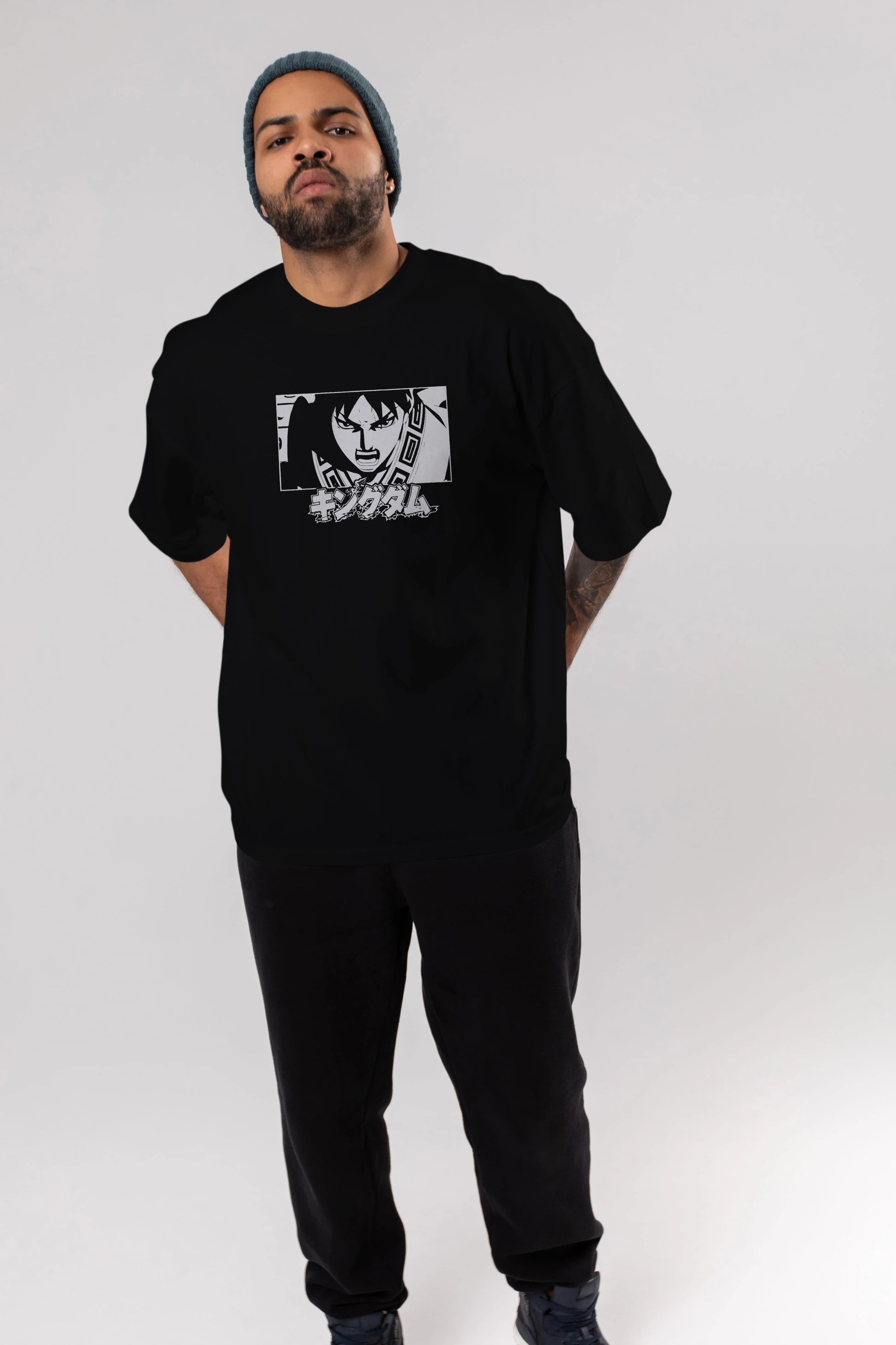 Xin 1 Anime Ön Baskılı Oversize t-shirt %100 pamuk Erkek Kadın Unisex