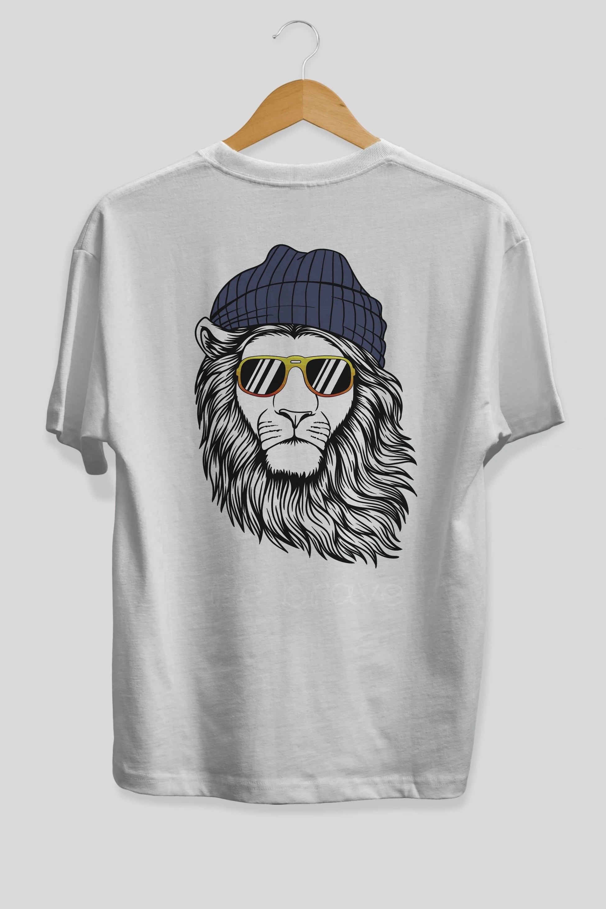 Be Brave Arka Baskılı Oversize t-shirt Erkek Kadın Unisex