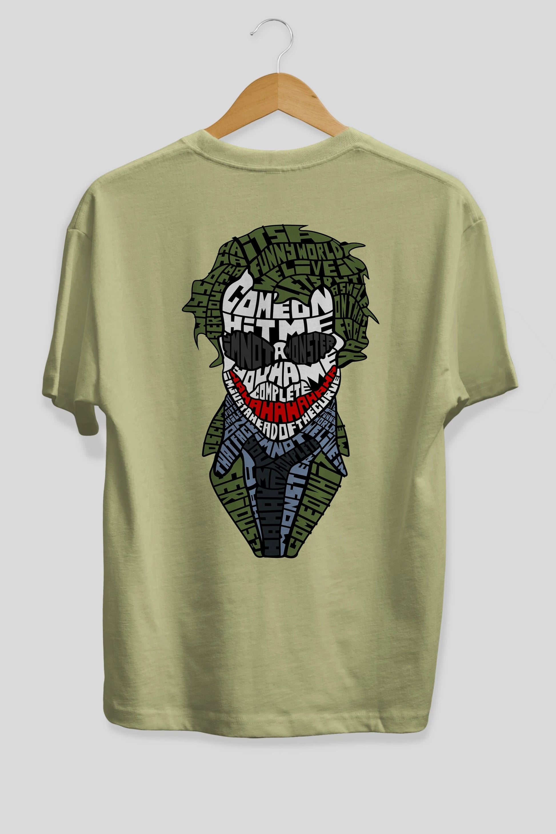 Why So Serious Arka Baskılı Oversize t-shirt %100 pamuk Erkek Kadın Unisex