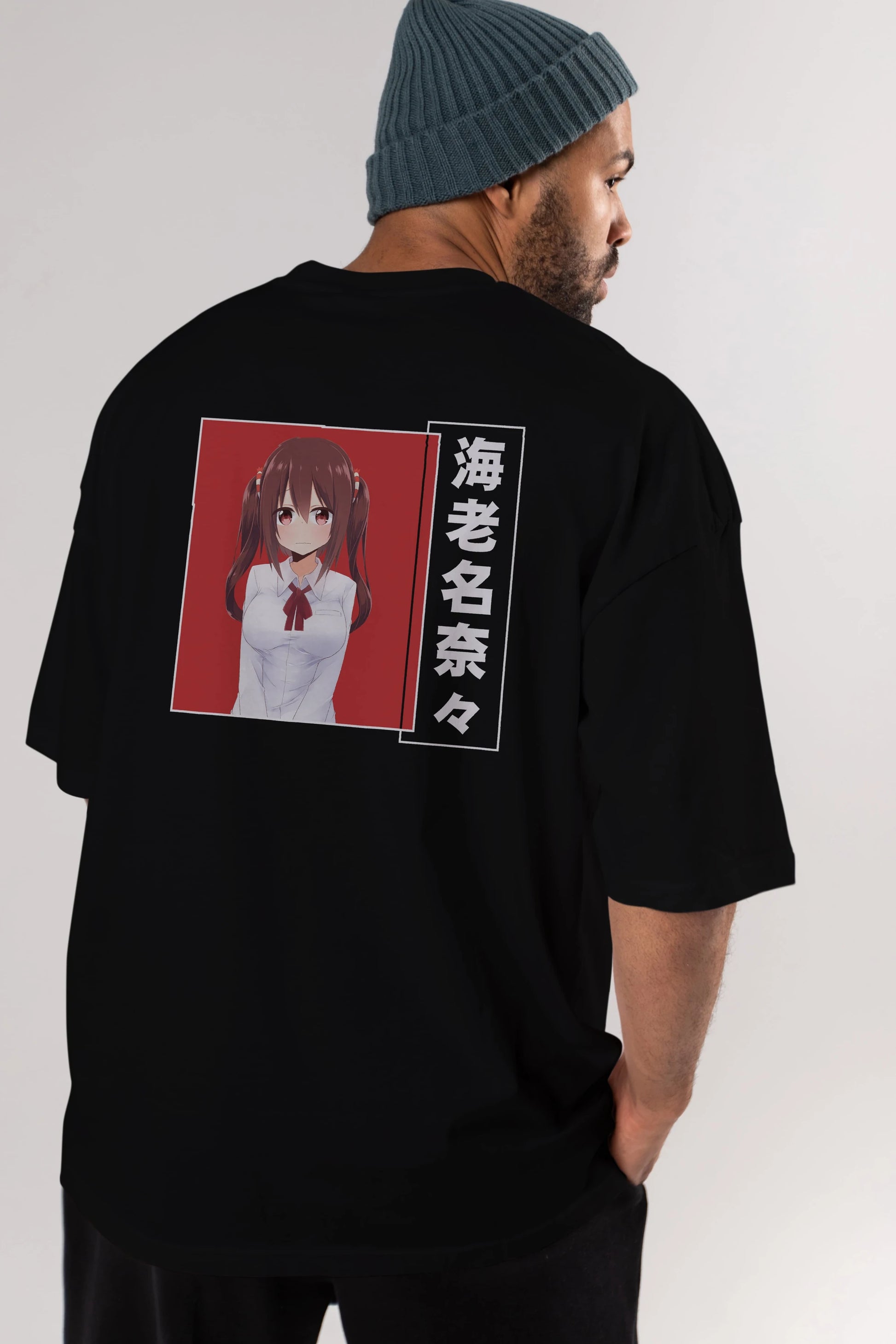 Nana Ebina 1 Anime Arka Baskılı Oversize t-shirt Erkek Kadın Unisex