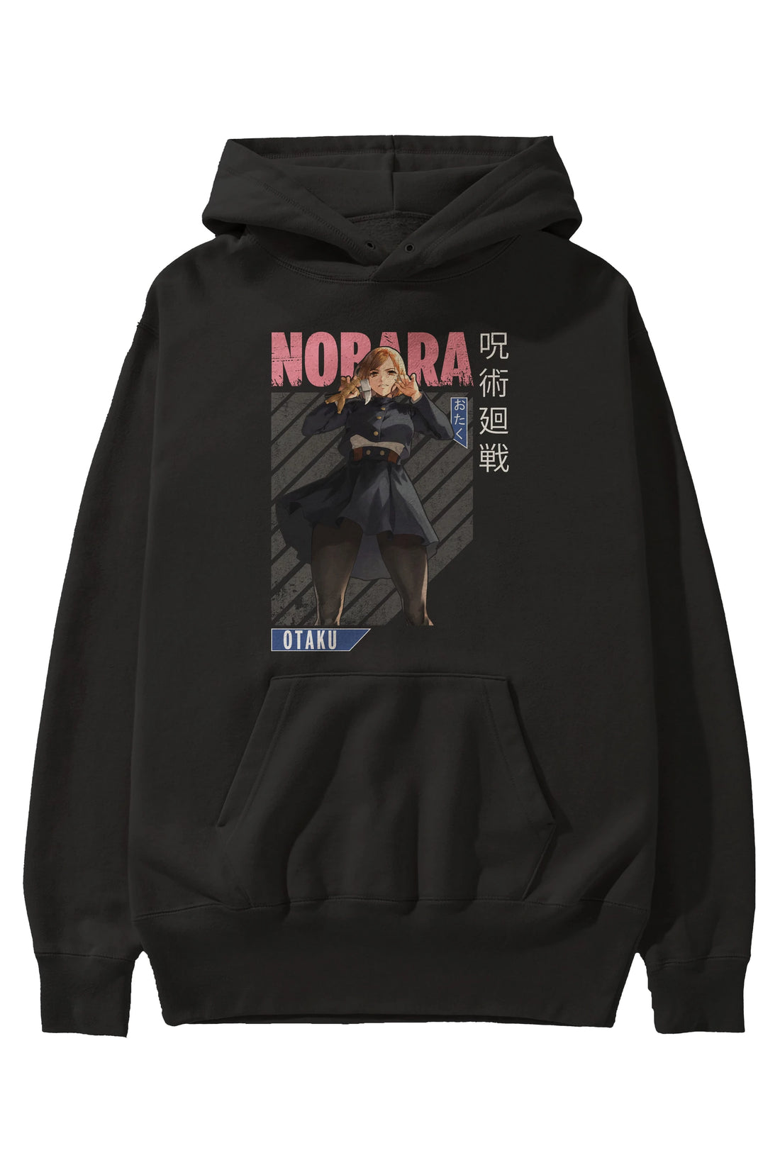 Nobara Kugisaki 4 Anime Ön Baskılı Hoodie Oversize Kapüşonlu Sweatshirt Erkek Kadın Unisex