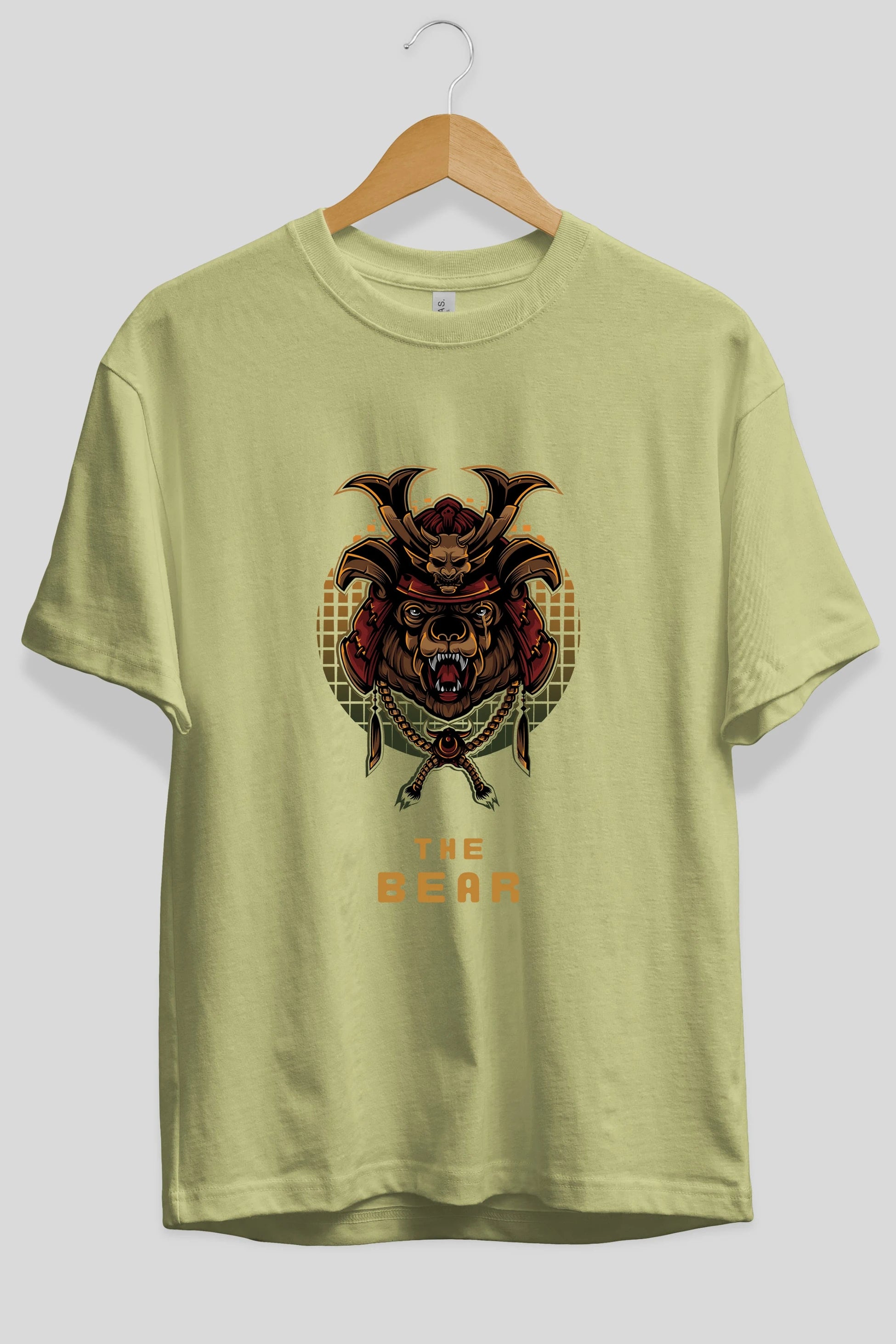 The Bear 2 Ön Baskılı Oversize t-shirt Erkek Kadın Unisex %100 Pamuk