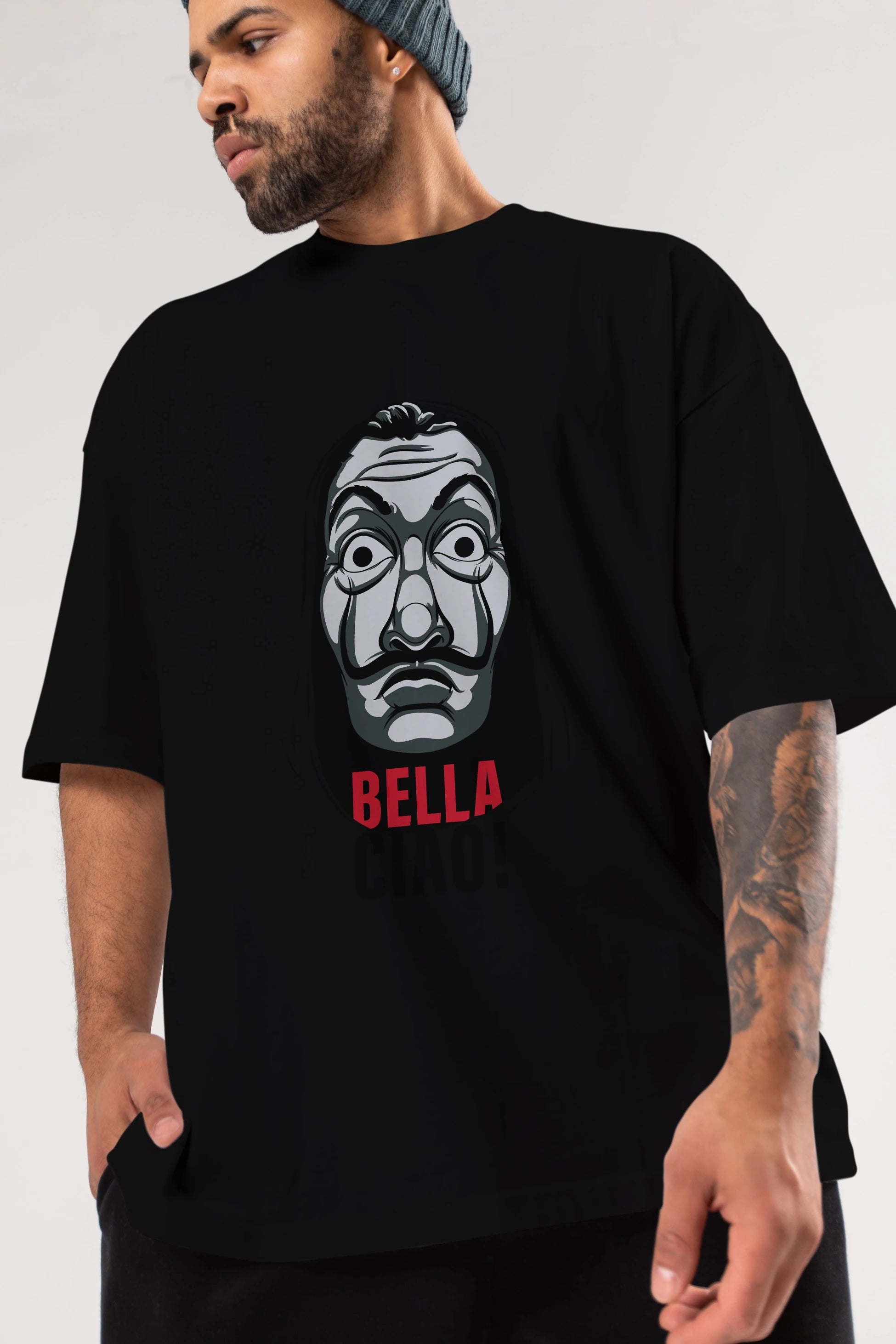La Casa De Papel (12) Ön Baskılı Oversize t-shirt Erkek Kadın Unisex %100 Pamuk Bisiklet Yaka tişort