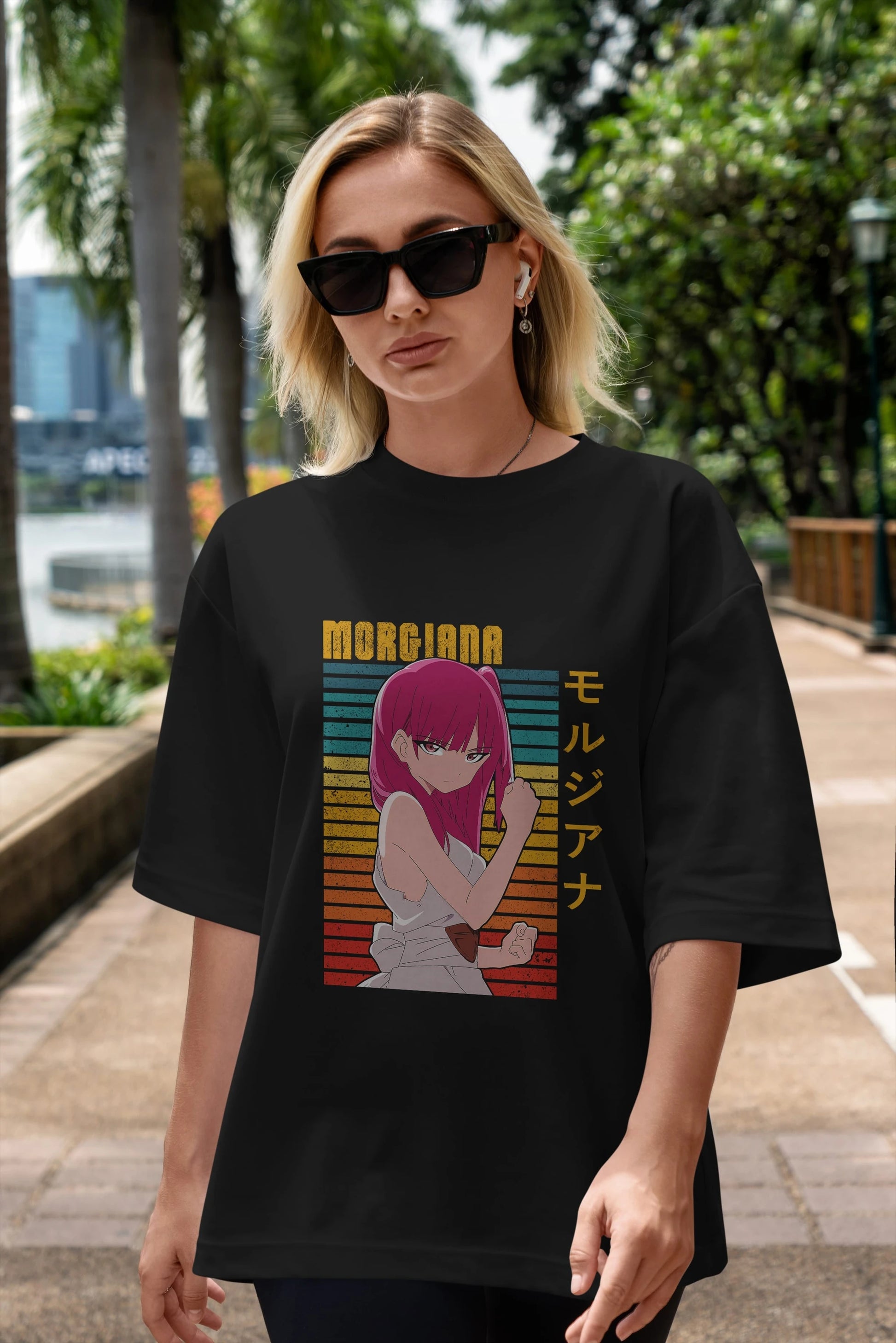 Morgiana 3 Anime Ön Baskılı Oversize t-shirt %100 pamuk Erkek Kadın Unisex