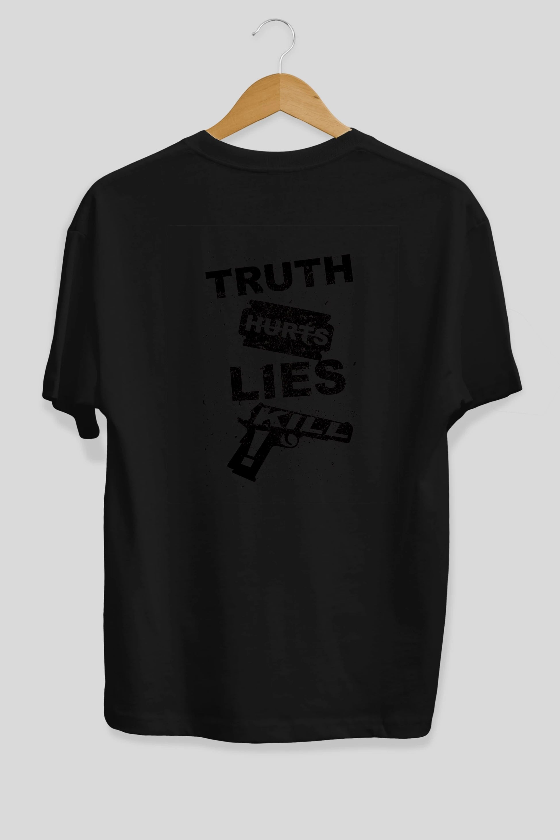 Truth Hurts Arka Baskılı Oversize t-shirt %100 pamuk Erkek Kadın Unisex