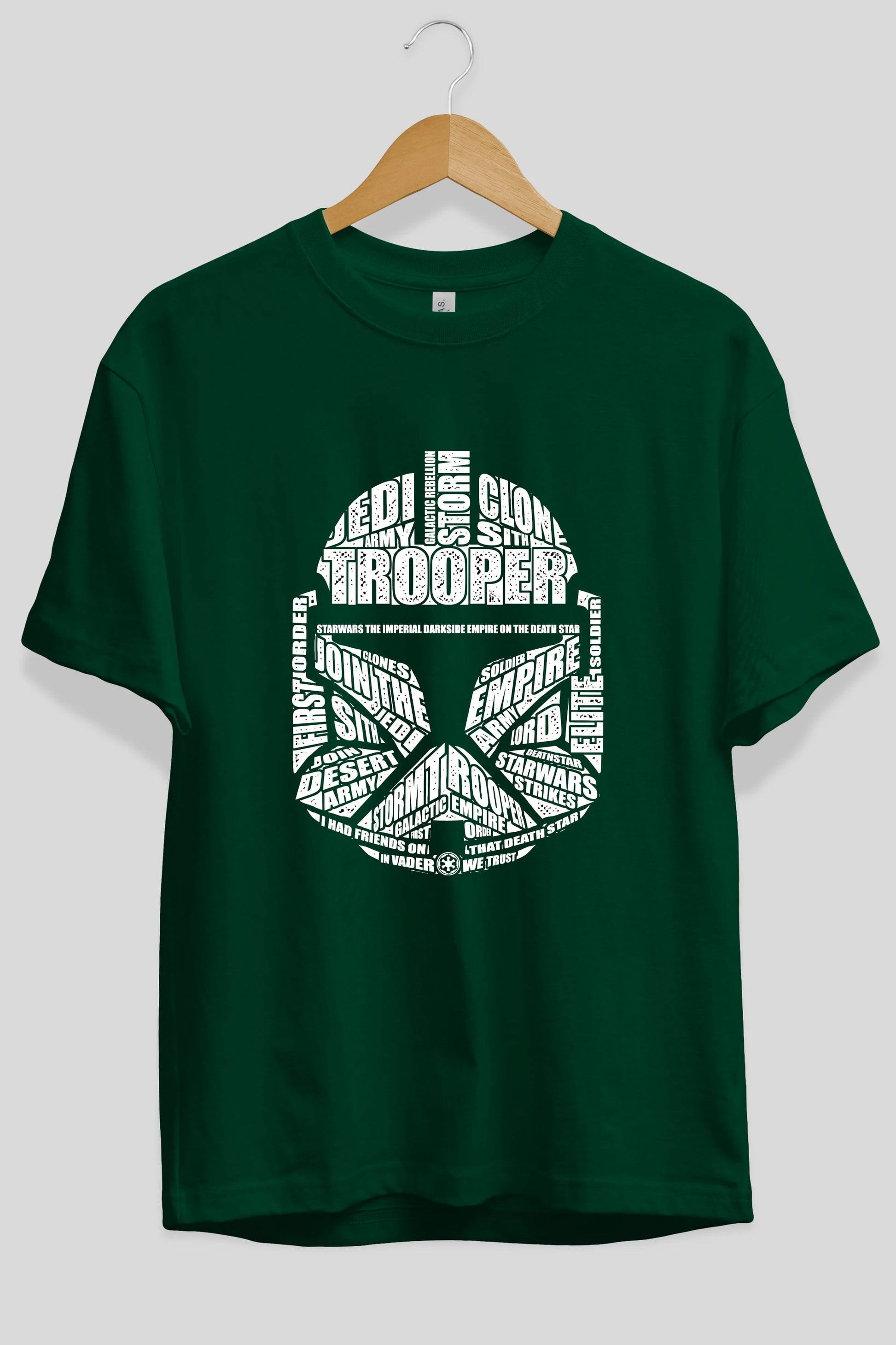 Trooper Ön Baskılı Oversize t-shirt %100 pamuk Erkek Kadın Unisex