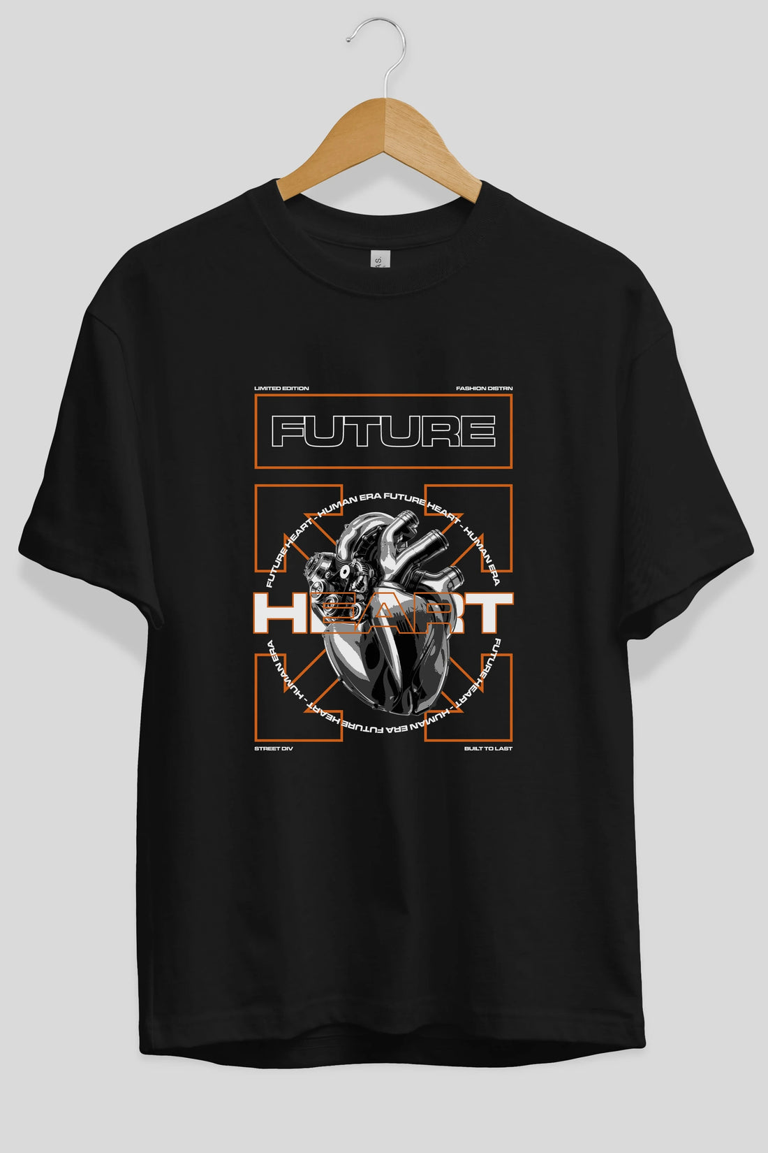 Future Heart Ön Baskılı Oversize t-shirt Erkek Kadın Unisex