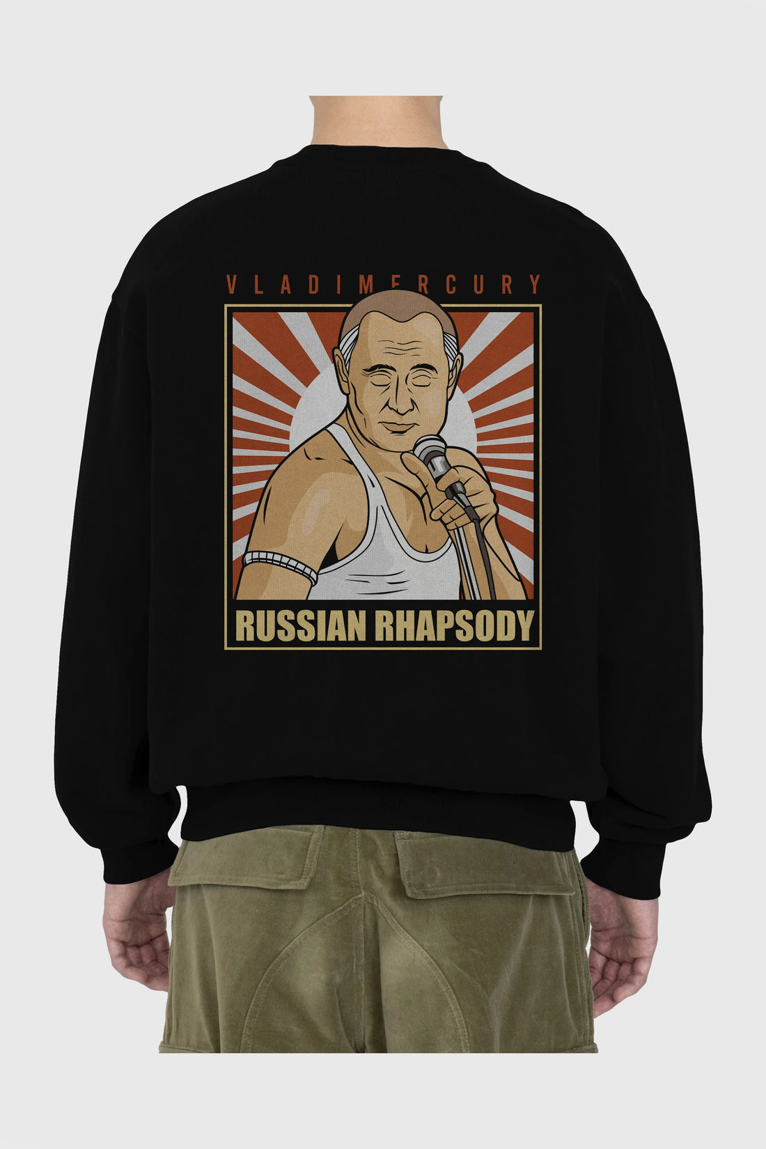 Freddy Puttin Arka Baskılı Oversize Sweatshirt Erkek Kadın Unisex