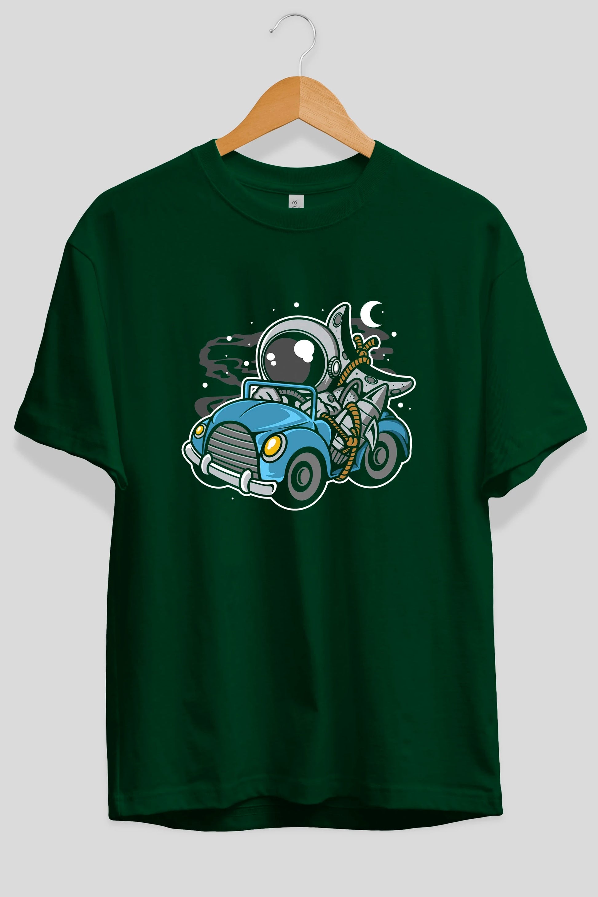 Astronaut Journey Ön Baskılı Oversize t-shirt Erkek Kadın Unisex