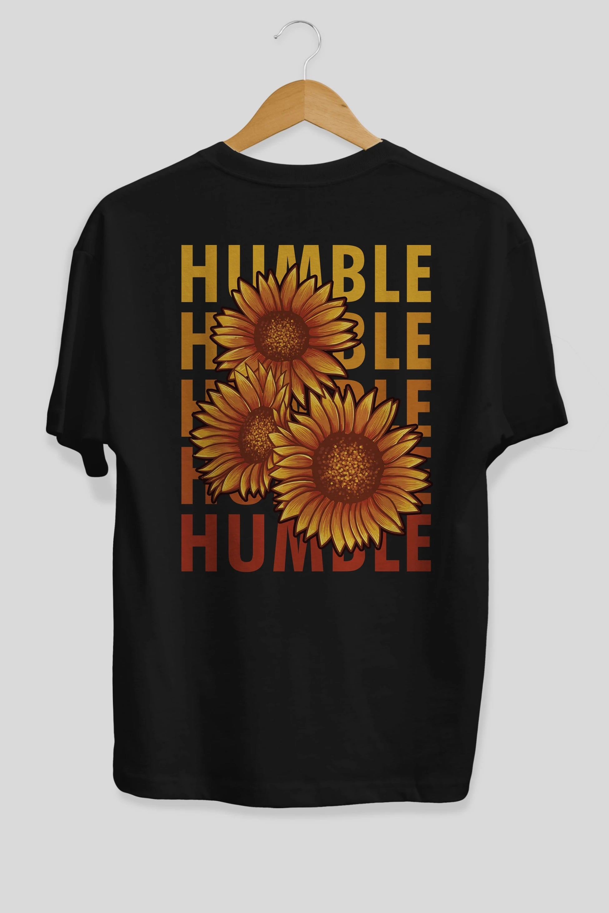 Humble 2 Arka Baskılı Oversize t-shirt Erkek Kadın Unisex