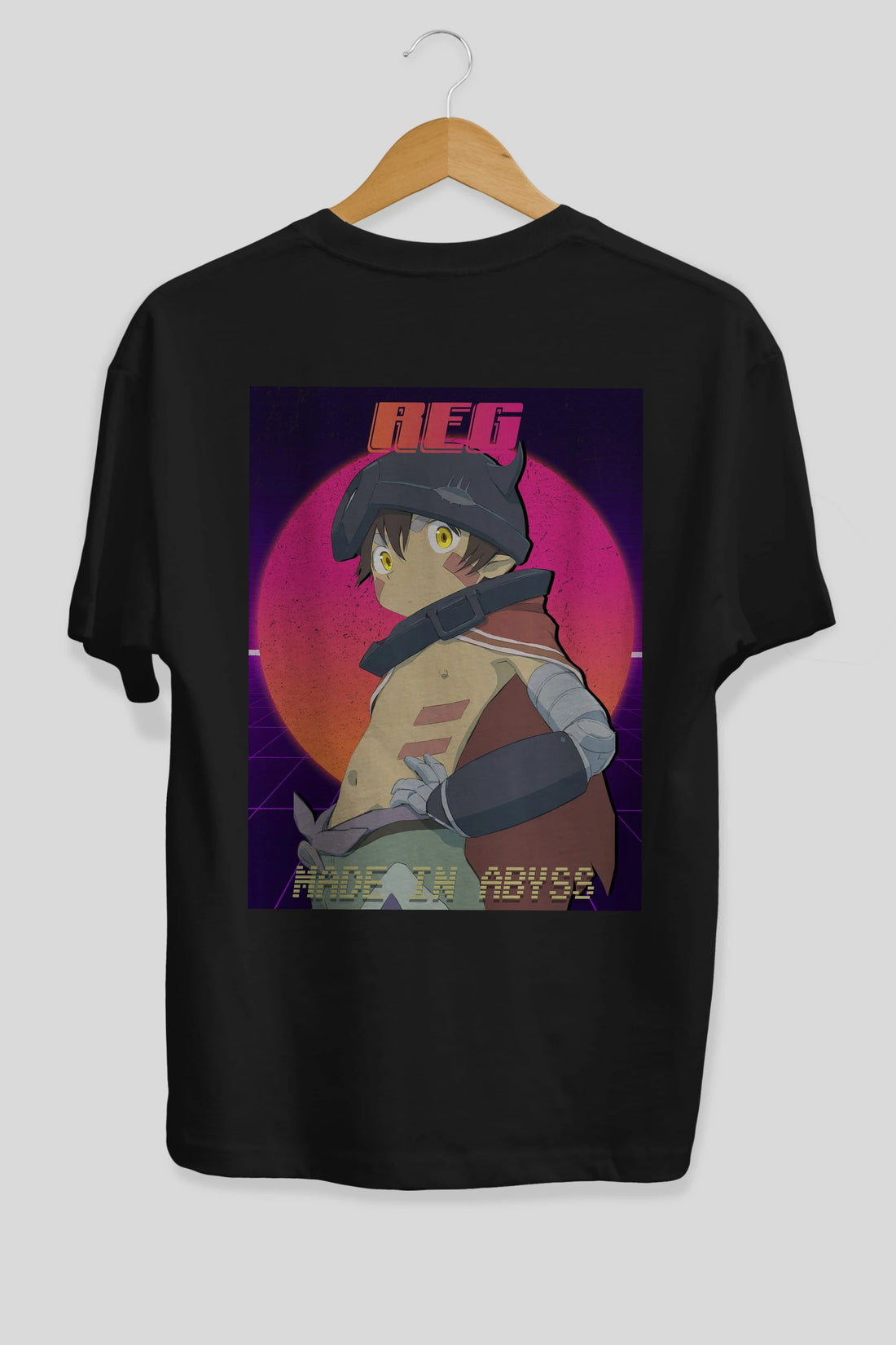Reg 7 Anime Arka Baskılı Oversize t-shirt Erkek Kadın Unisex
