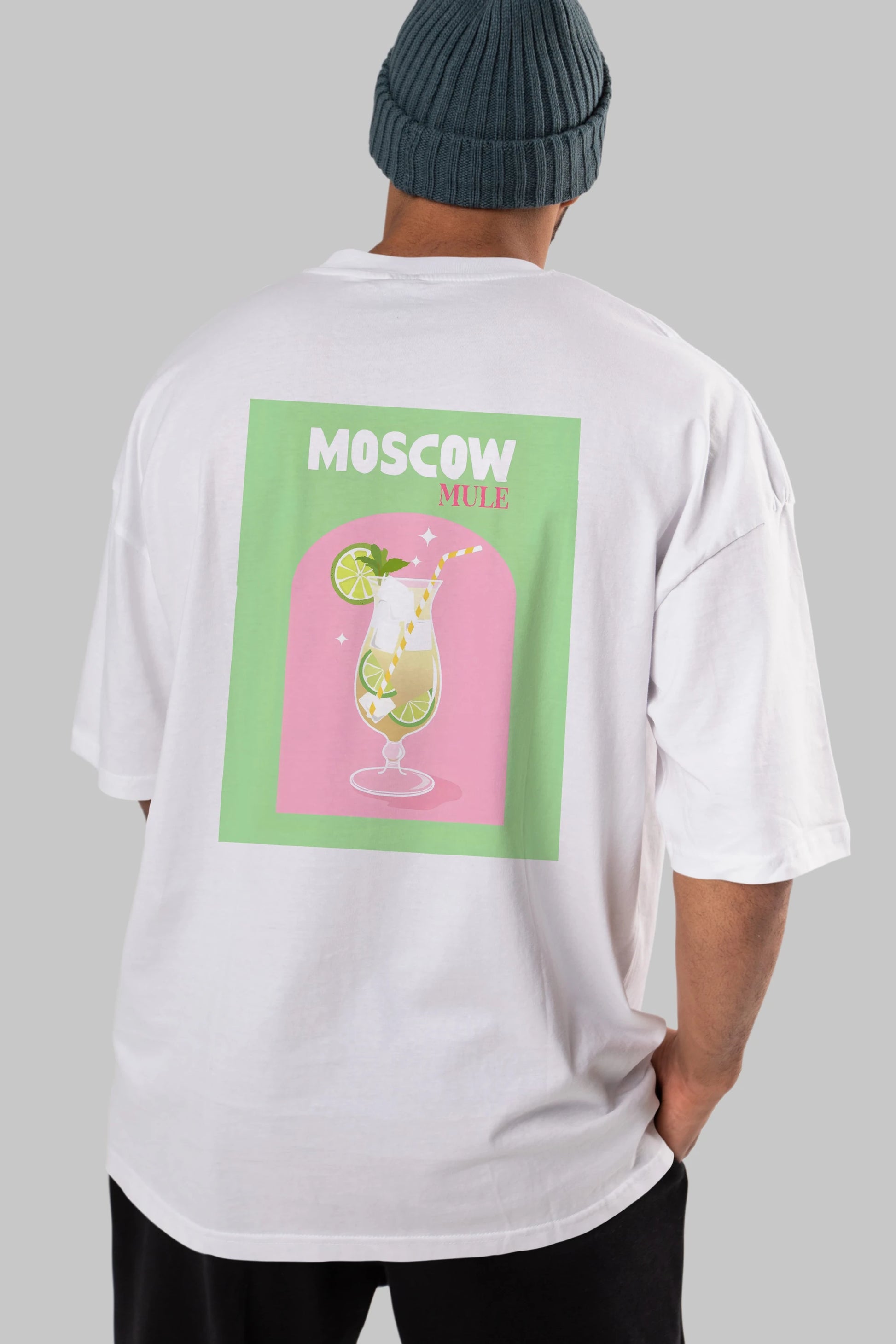 Moscow Mule 5 Arka Baskılı Oversize t-shirt Erkek Kadın Unisex %100 Pamuk Bisiklet Yaka tişort
