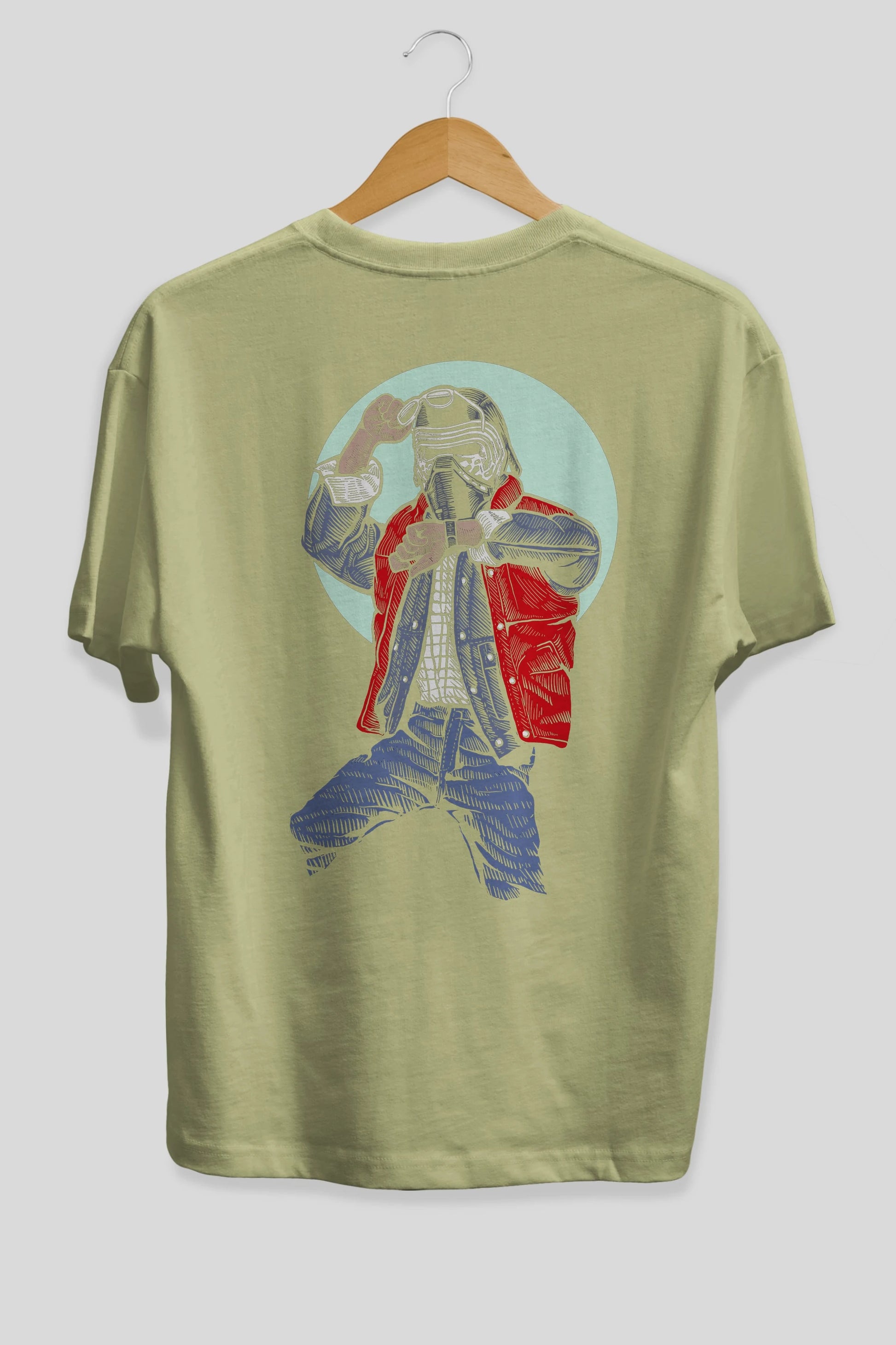 Kylo Mcfly Arka Baskılı Oversize t-shirt Erkek Kadın Unisex %100 Pamuk