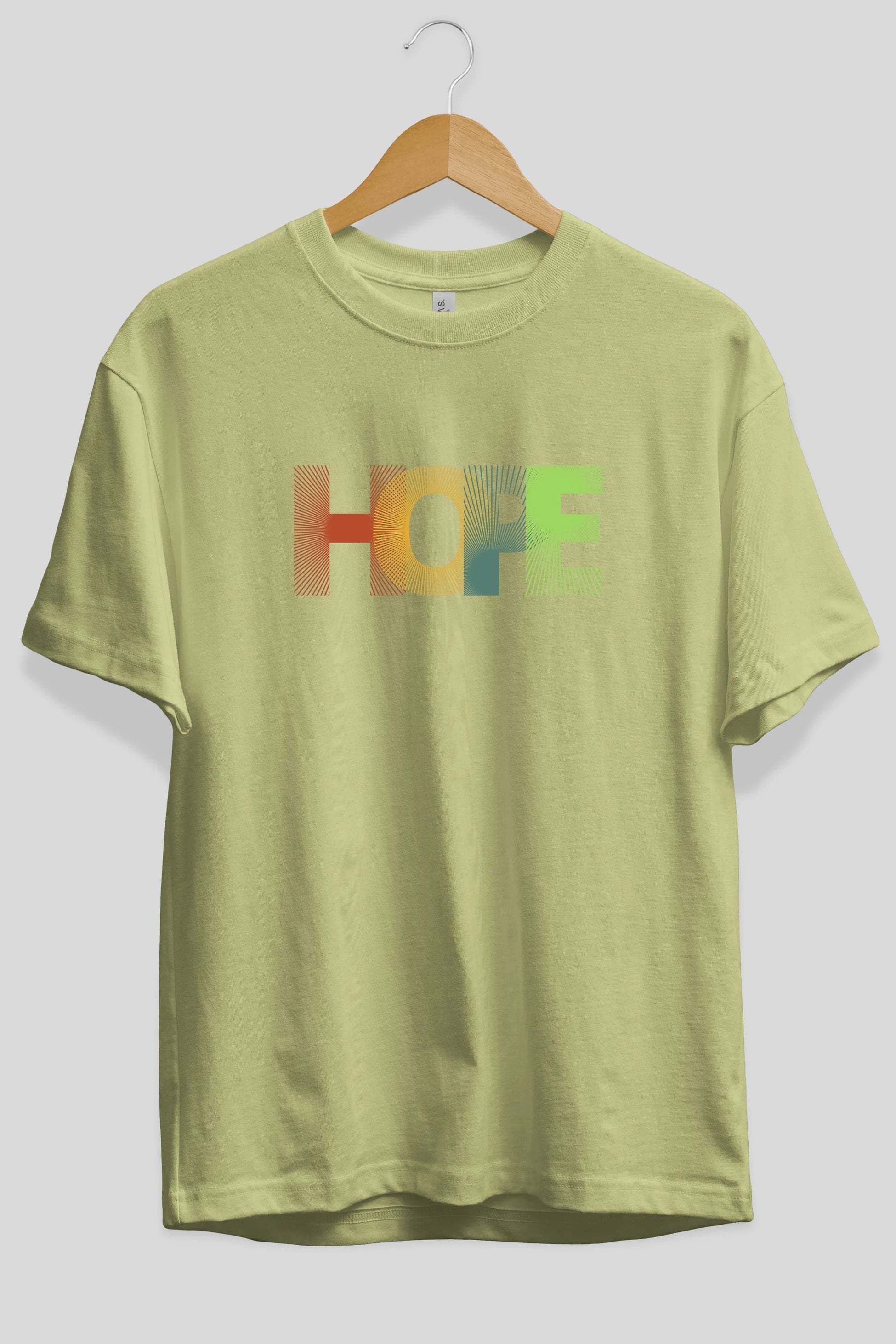 Hope Ön Baskılı Oversize t-shirt Erkek Kadın Unisex