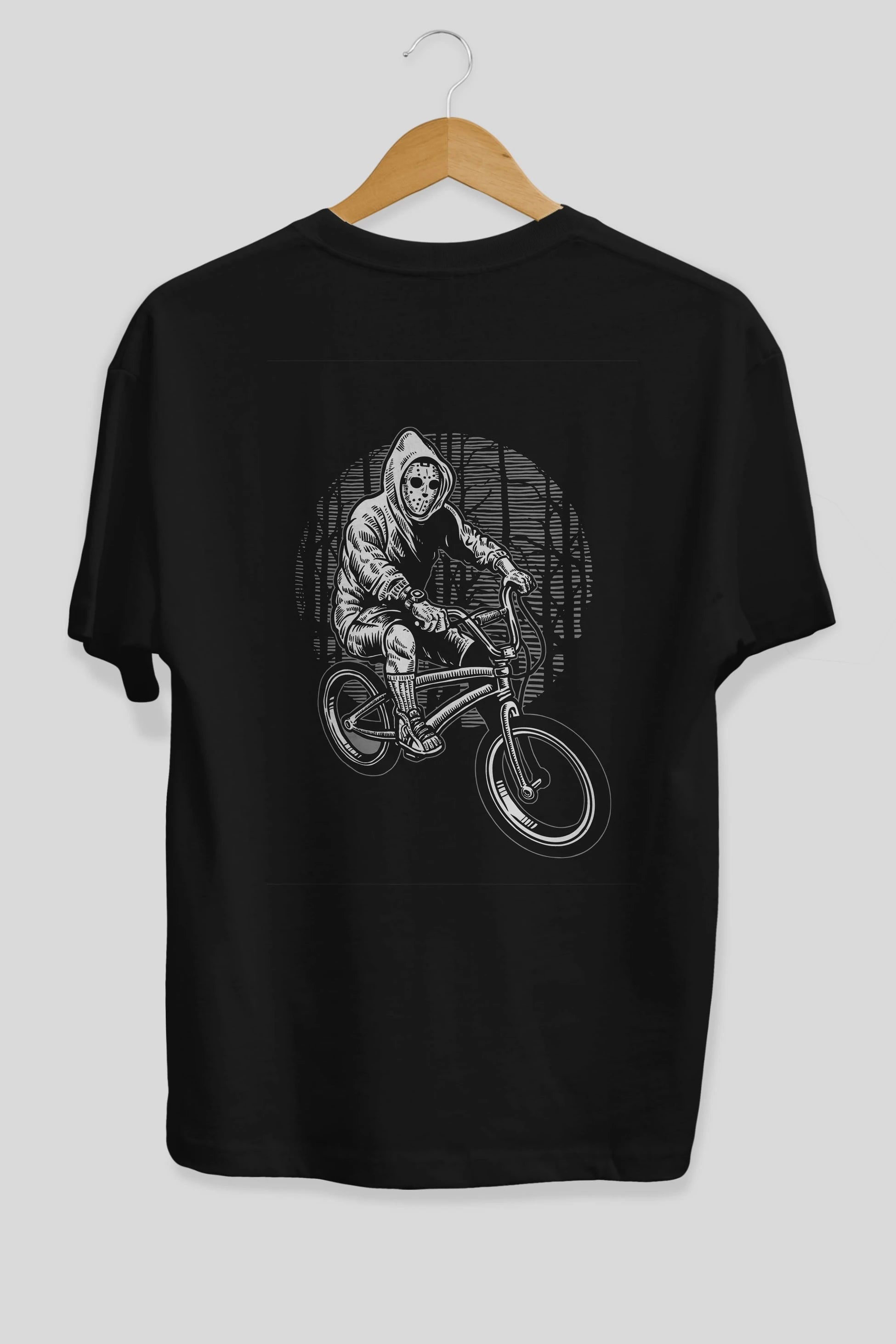 Ride Bike To Kill Arka Baskılı Oversize t-shirt Erkek Kadın Unisex %100 Pamuk