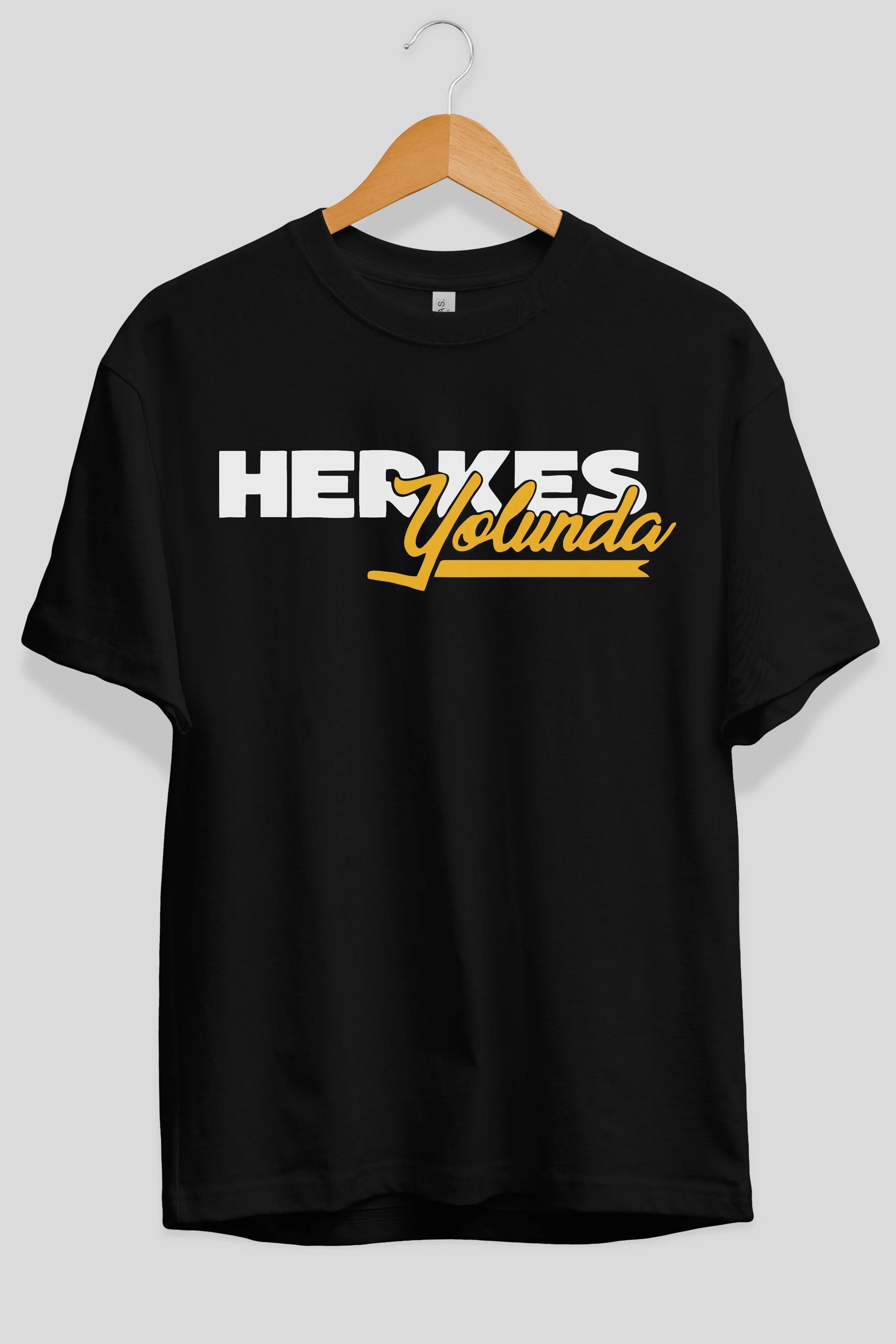 Herkes Yolunda Ön Baskılı Oversize t-shirt %100 pamuk Erkek Kadın Unisex