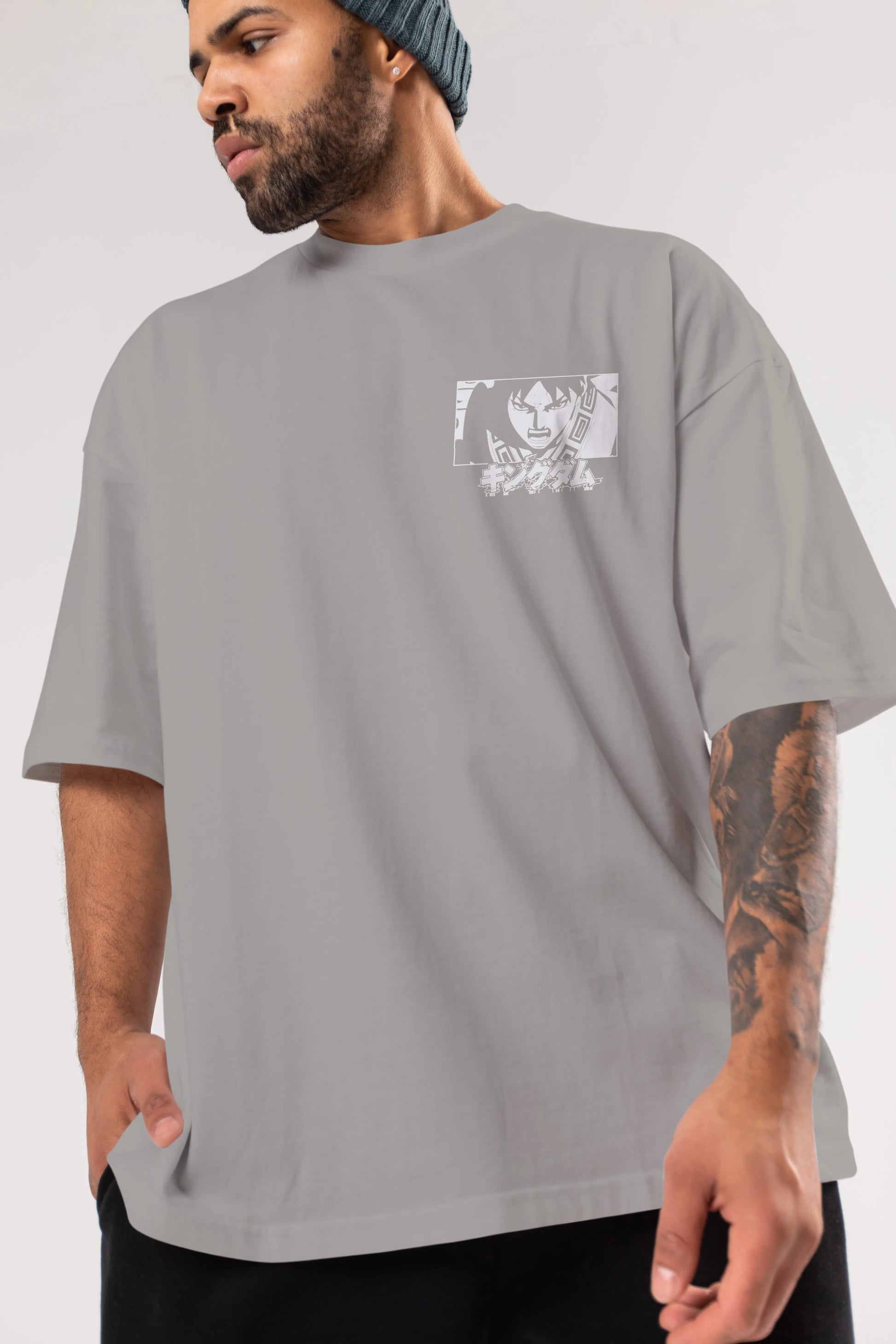 Xin 1 Ön Sol Baskılı Oversize t-shirt Erkek Kadın Unisex %100 Pamuk Bisiklet Yaka tişort