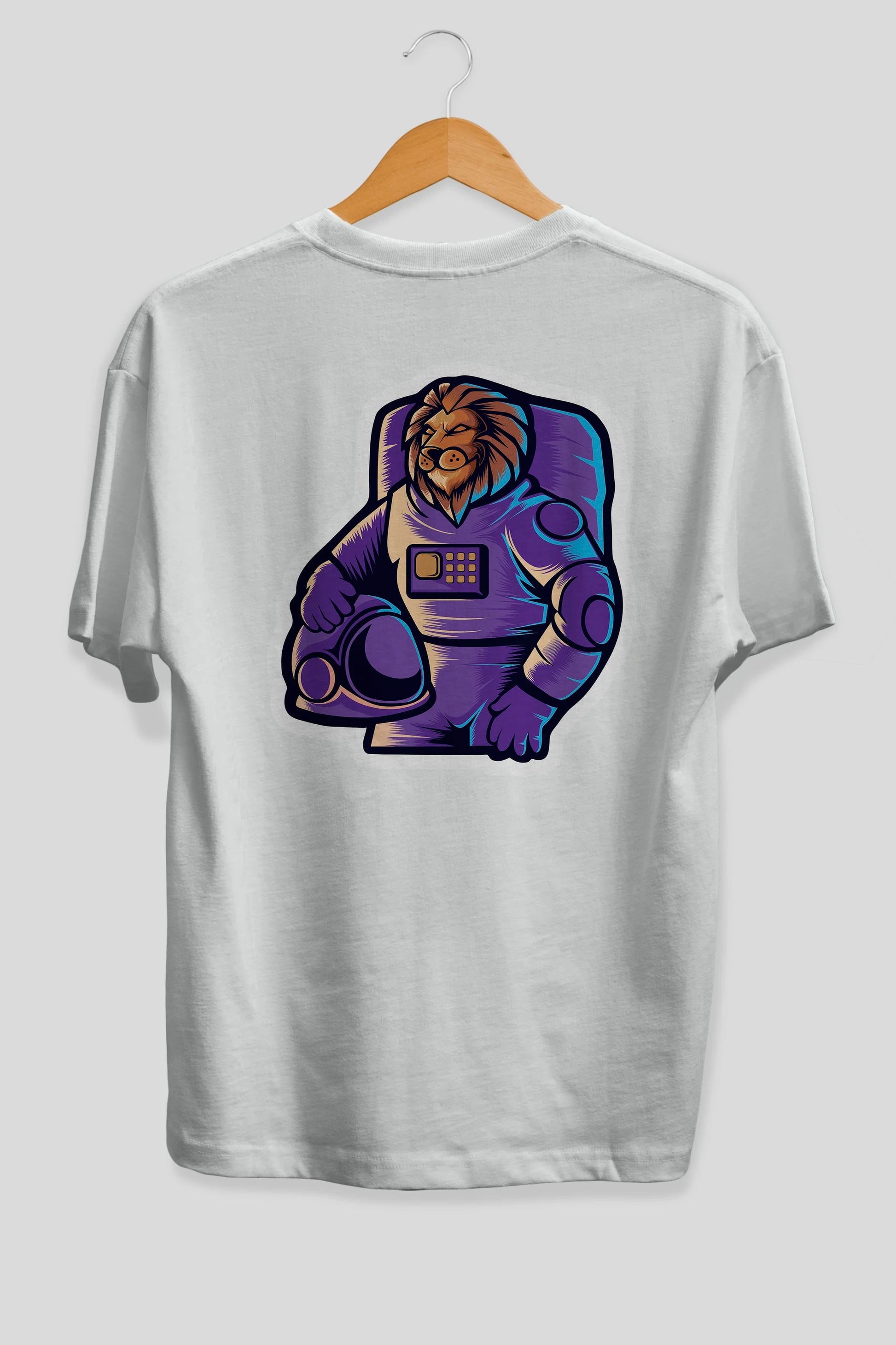 Astroking Sticker Arka Baskılı Oversize t-shirt Erkek Kadın Unisex
