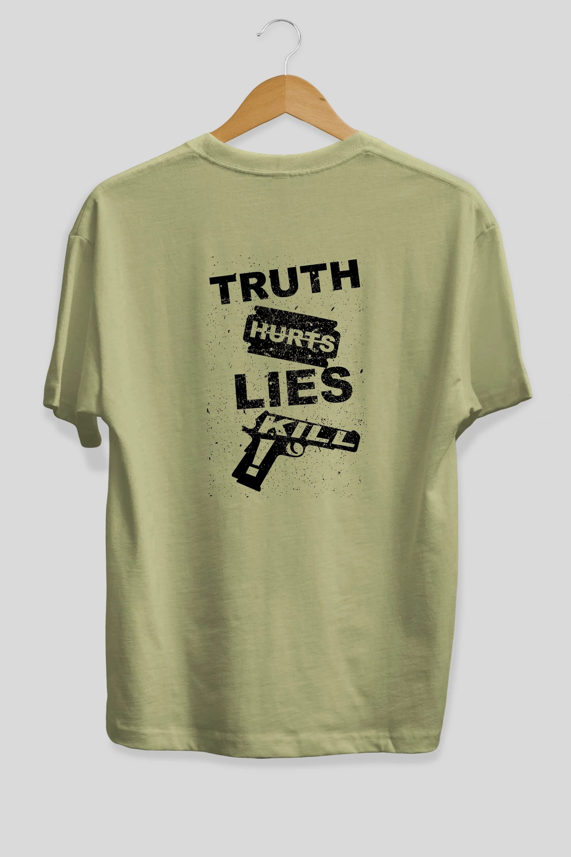 Truth Hurts Arka Baskılı Oversize t-shirt %100 pamuk Erkek Kadın Unisex