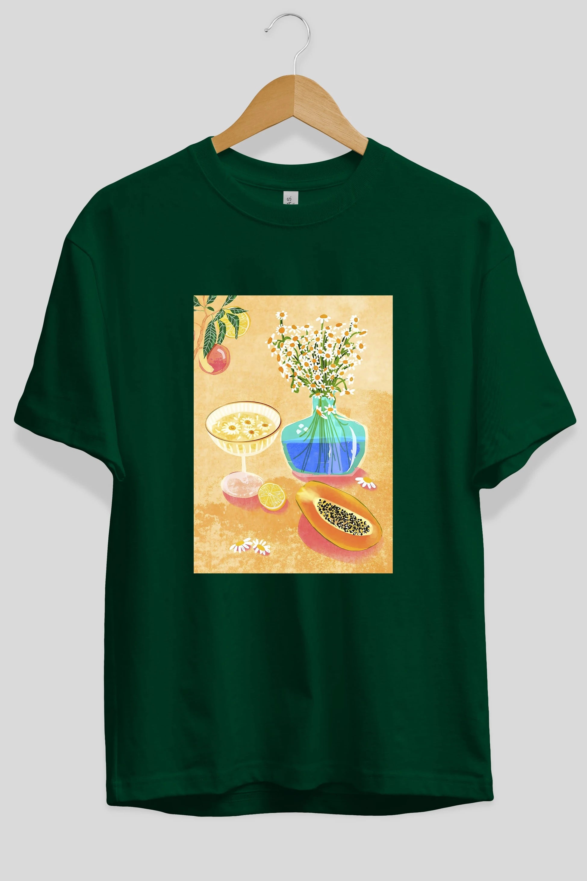 Cheers 2 Ön Baskılı Oversize t-shirt Erkek Kadın Unisex %100 Pamuk Bisiklet Yaka tişort