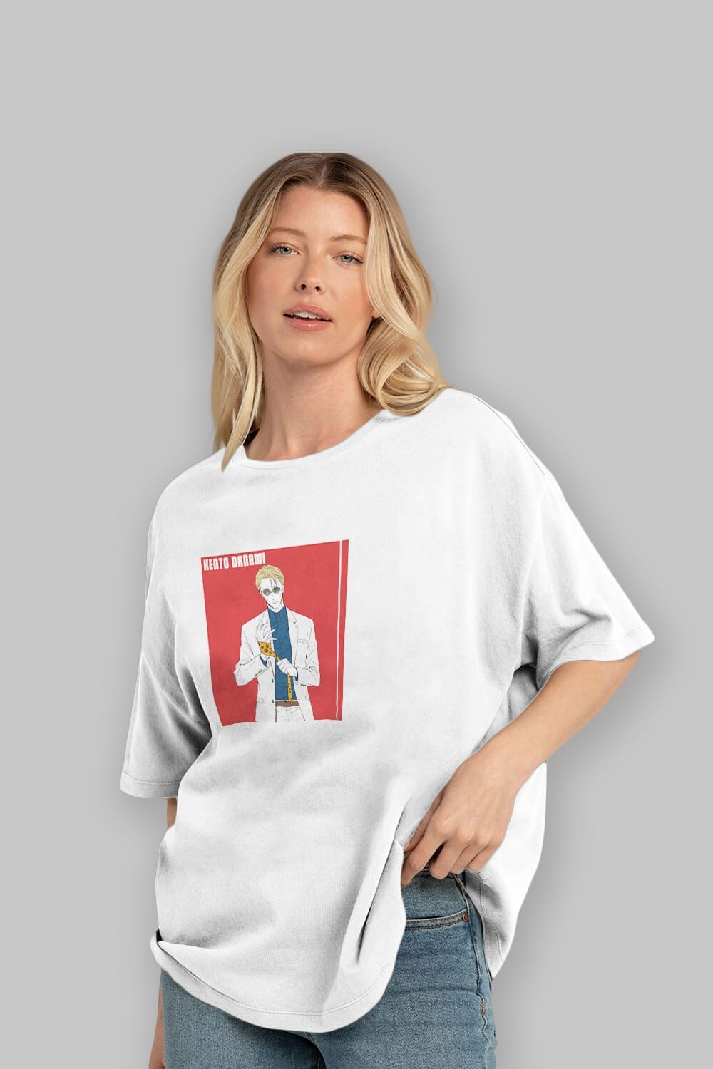 Kento Nanami 1 Anime Ön Baskılı Oversize t-shirt %100 pamuk Erkek Kadın Unisex
